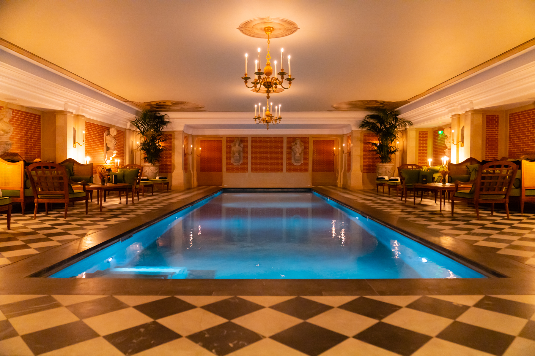 The hotel swimming pool.