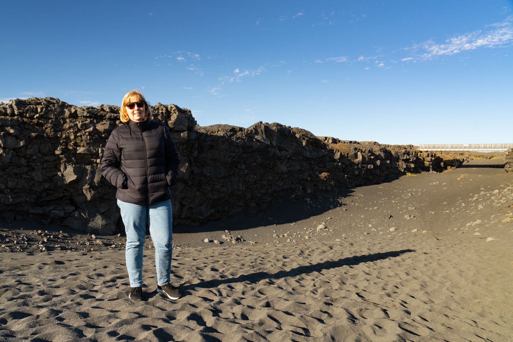 At Sandvík, on the mid-Atlantic Ridge.