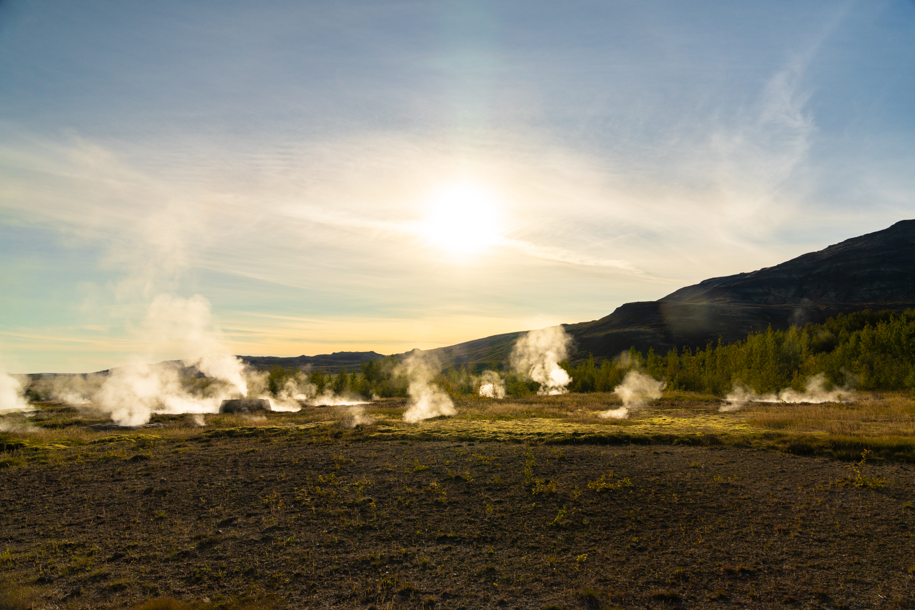 The Geysir hot spring area.