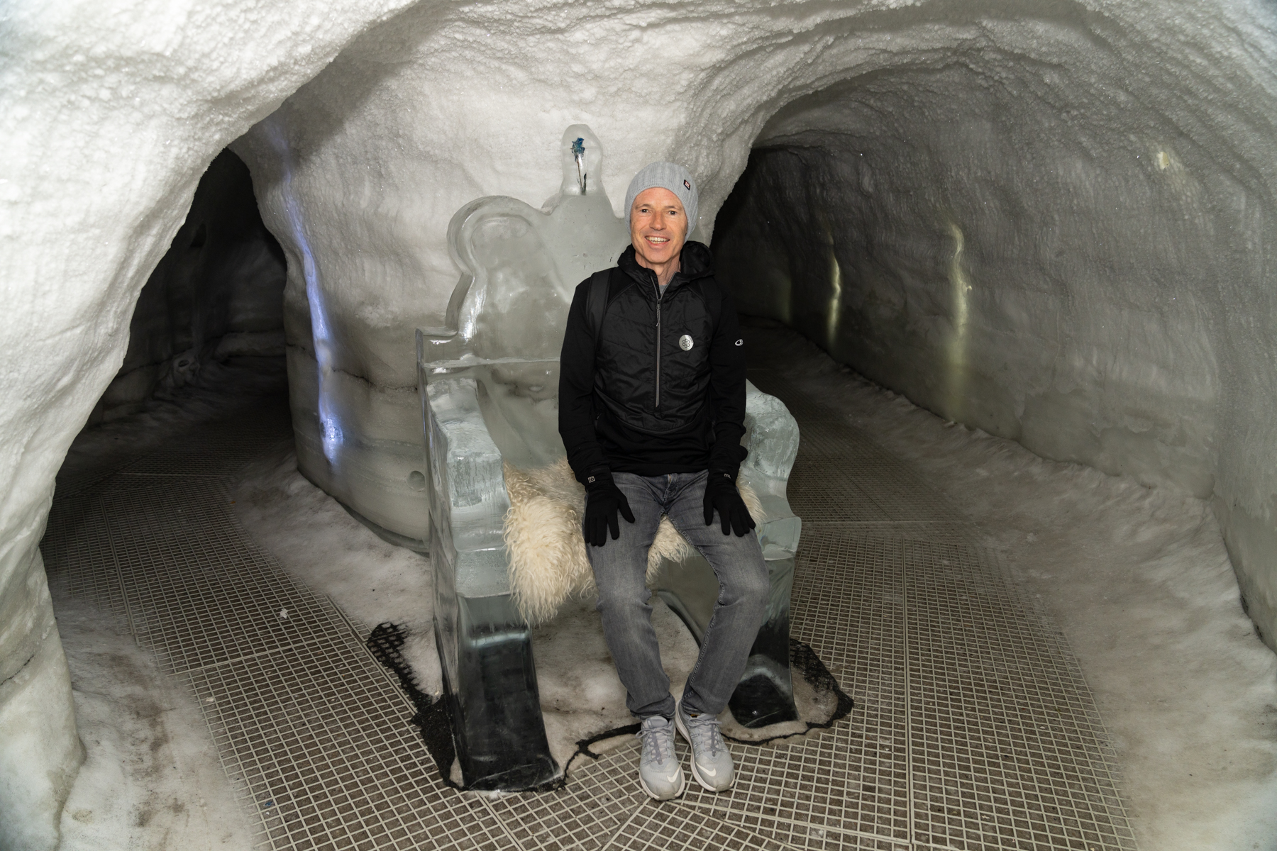 In the ice cave at Perlan.