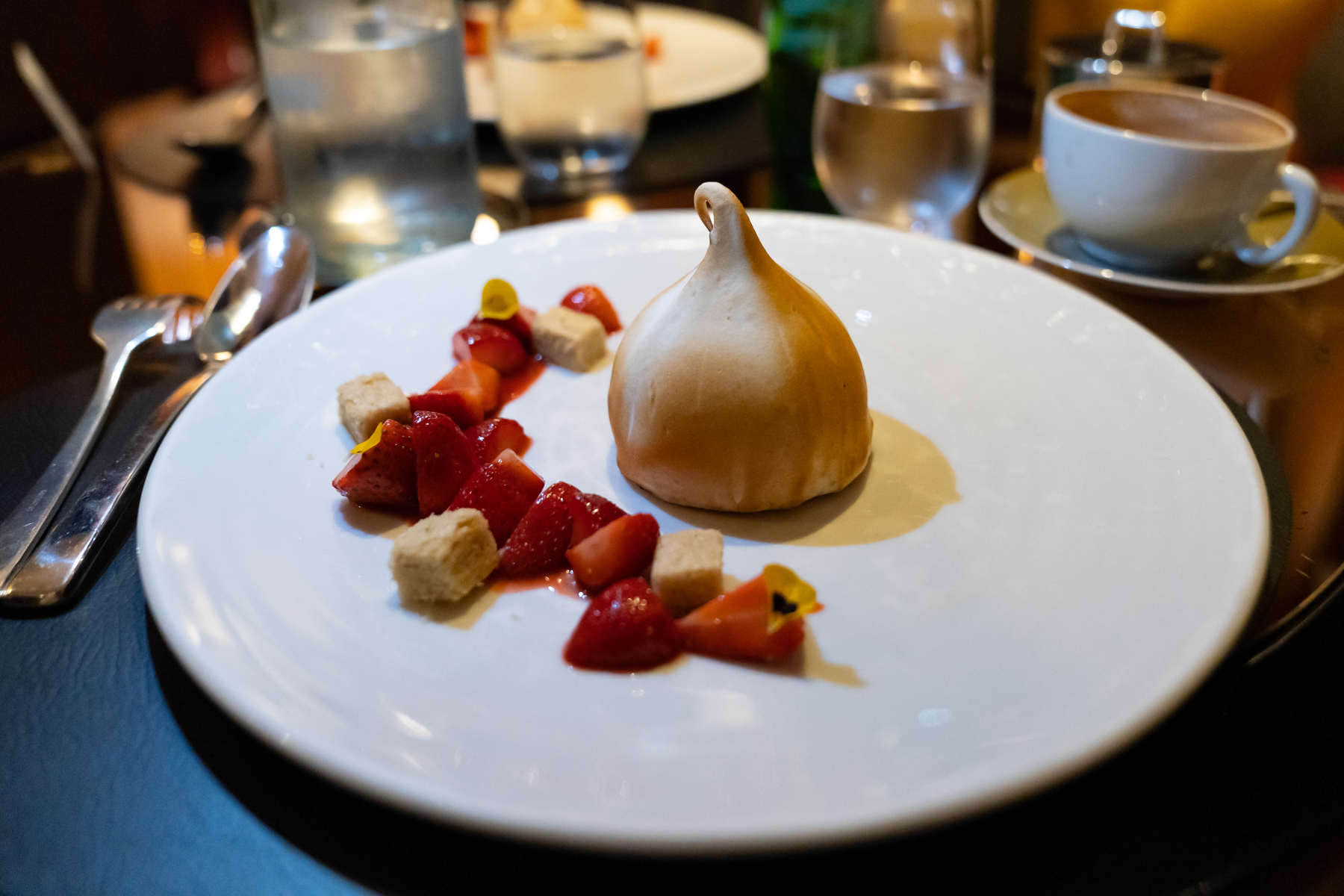 Early dessert at 45 Park Lane.