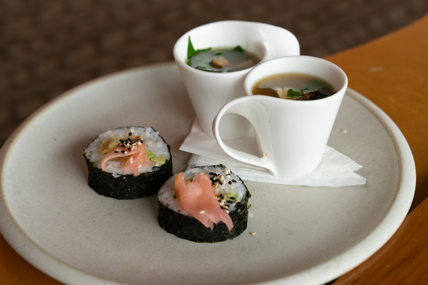 Cocktails and canapés before dinner.