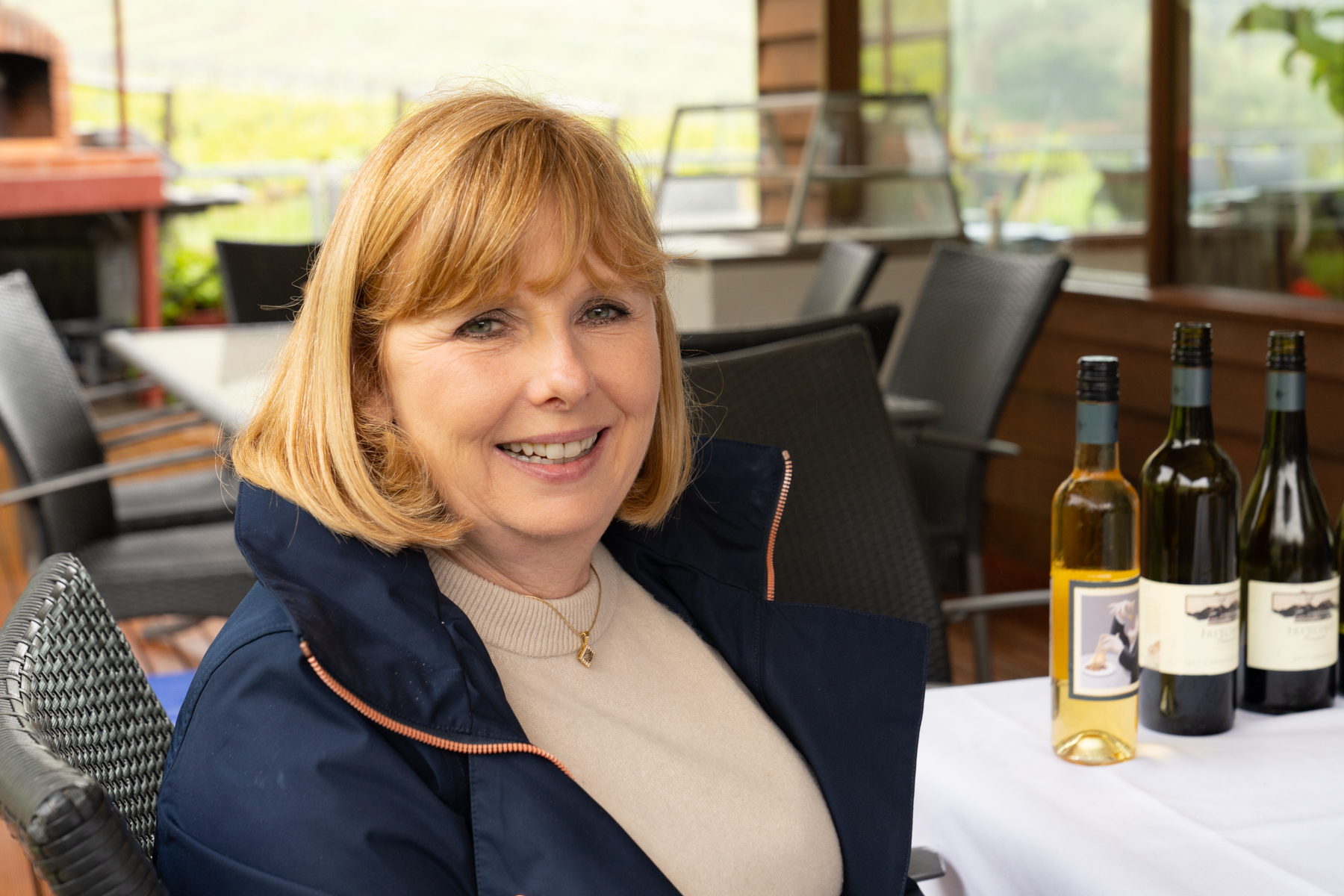 Andrea at Freycinet Vineyards.