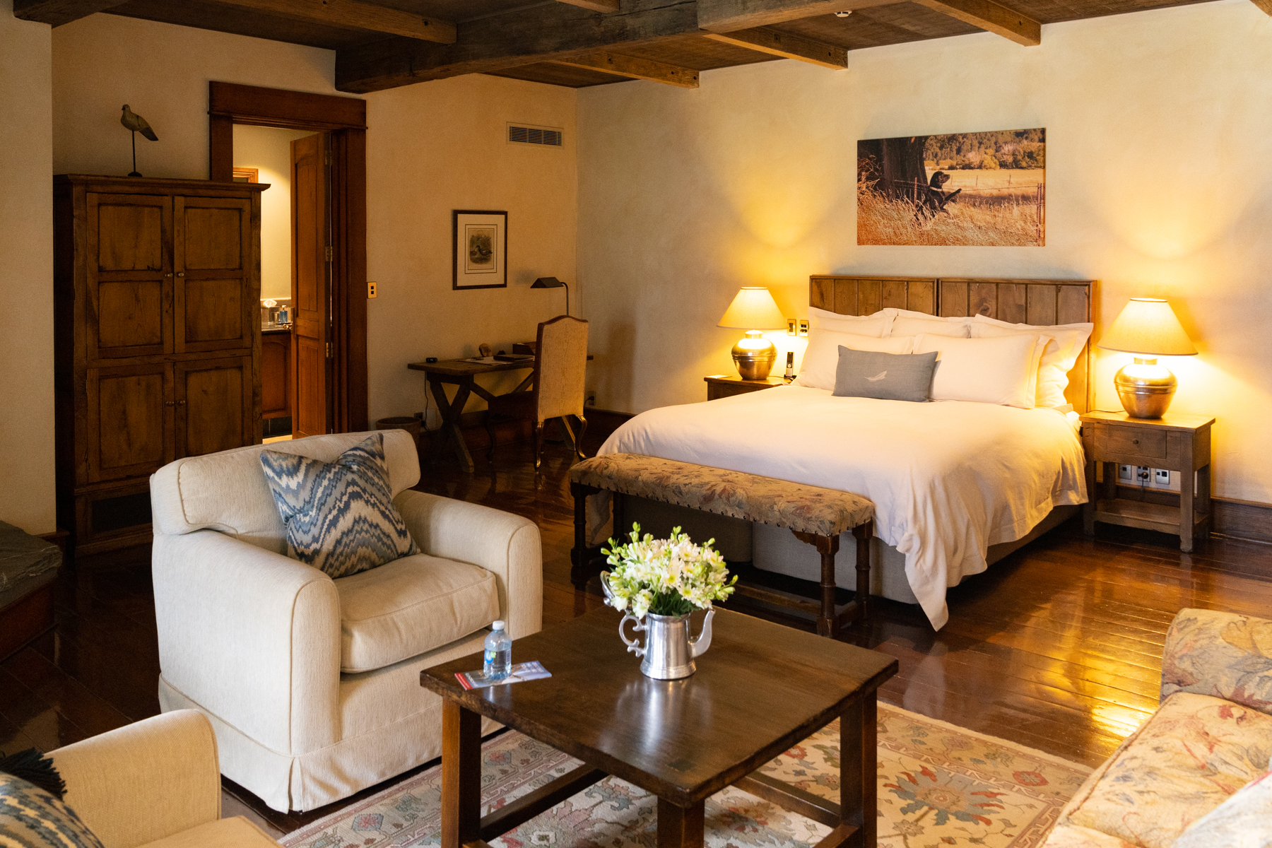 Our room at Blanket Bay.