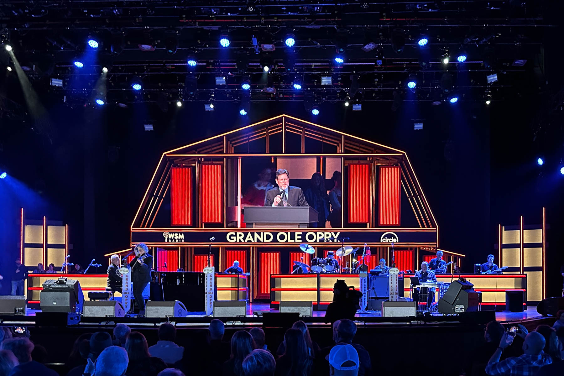 The show at the Grand Ole Opry.