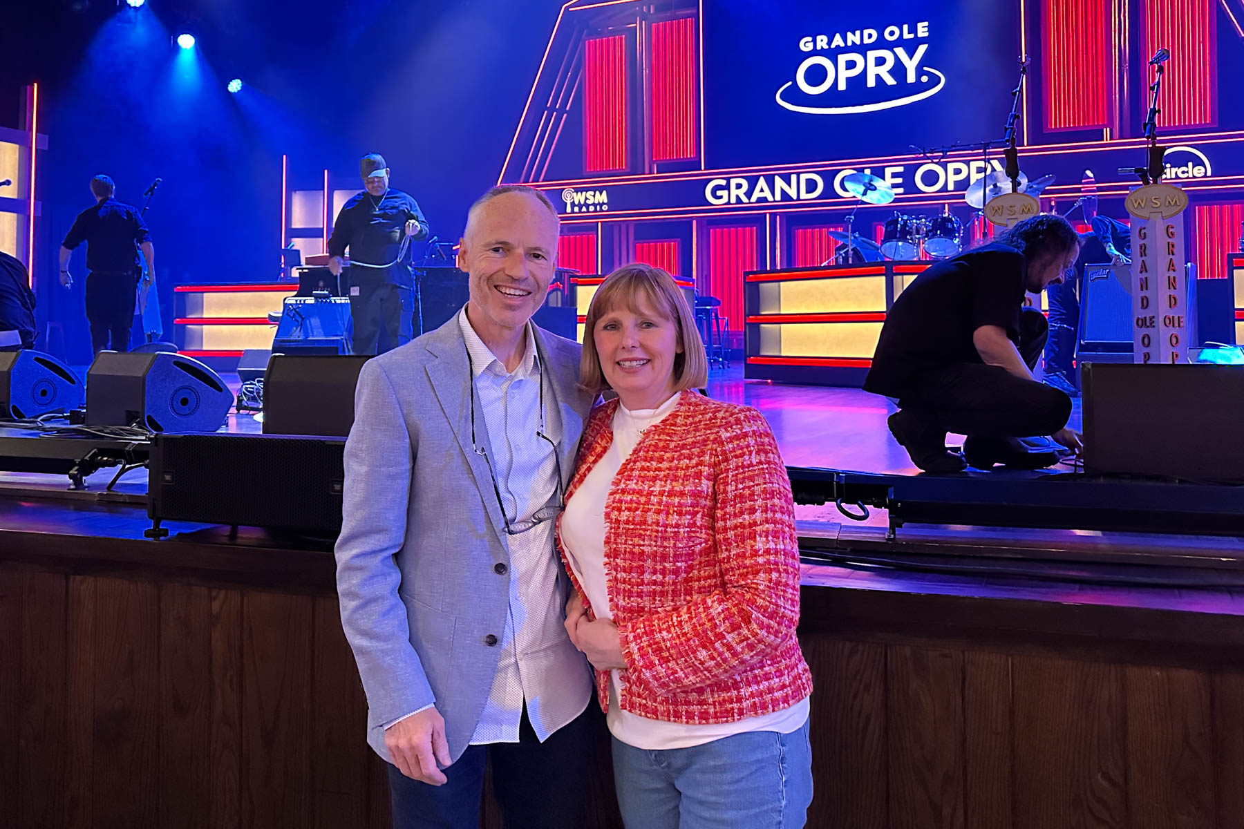 Keith and Andrea at the Grand Ole Opry.