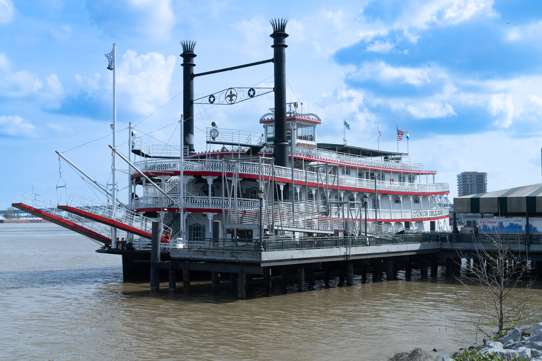 The Steamboat Natchez, on the Mississippi River.