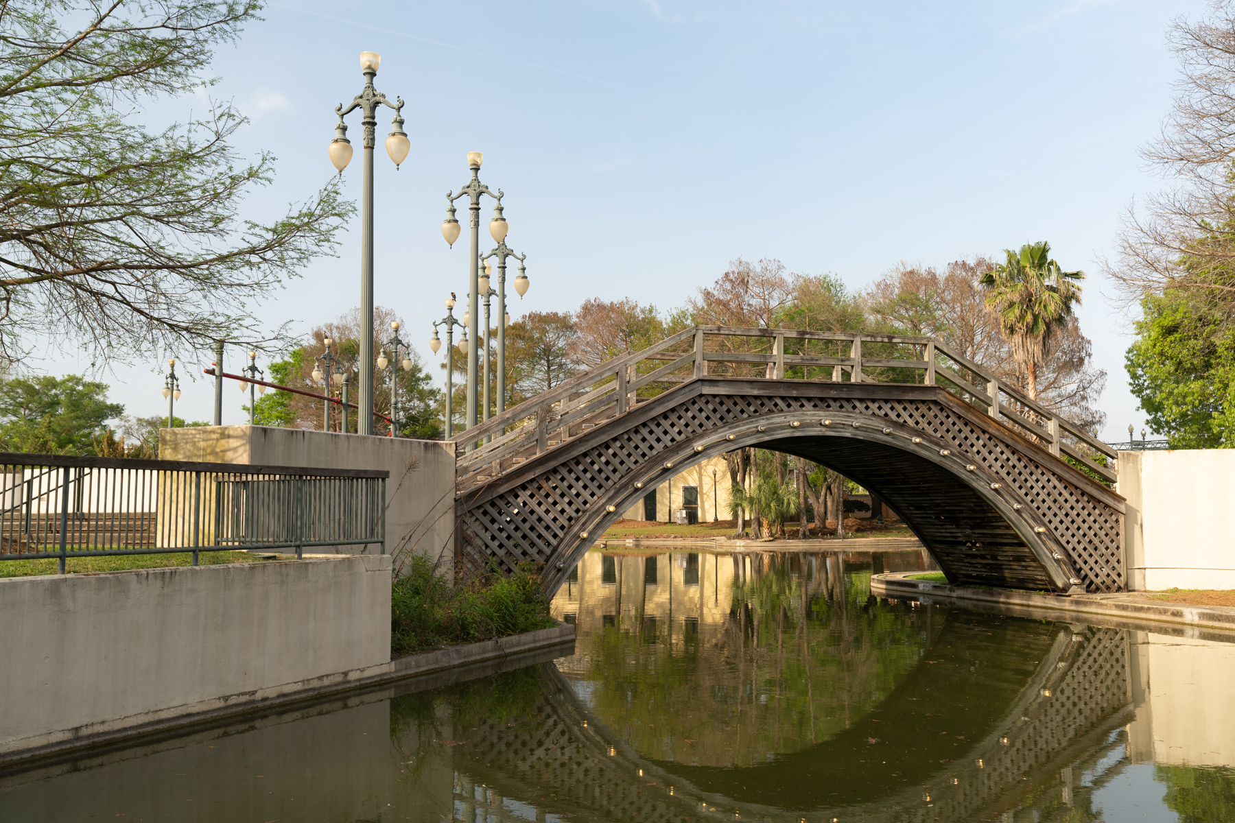 Inside Louis Armstrong Park.