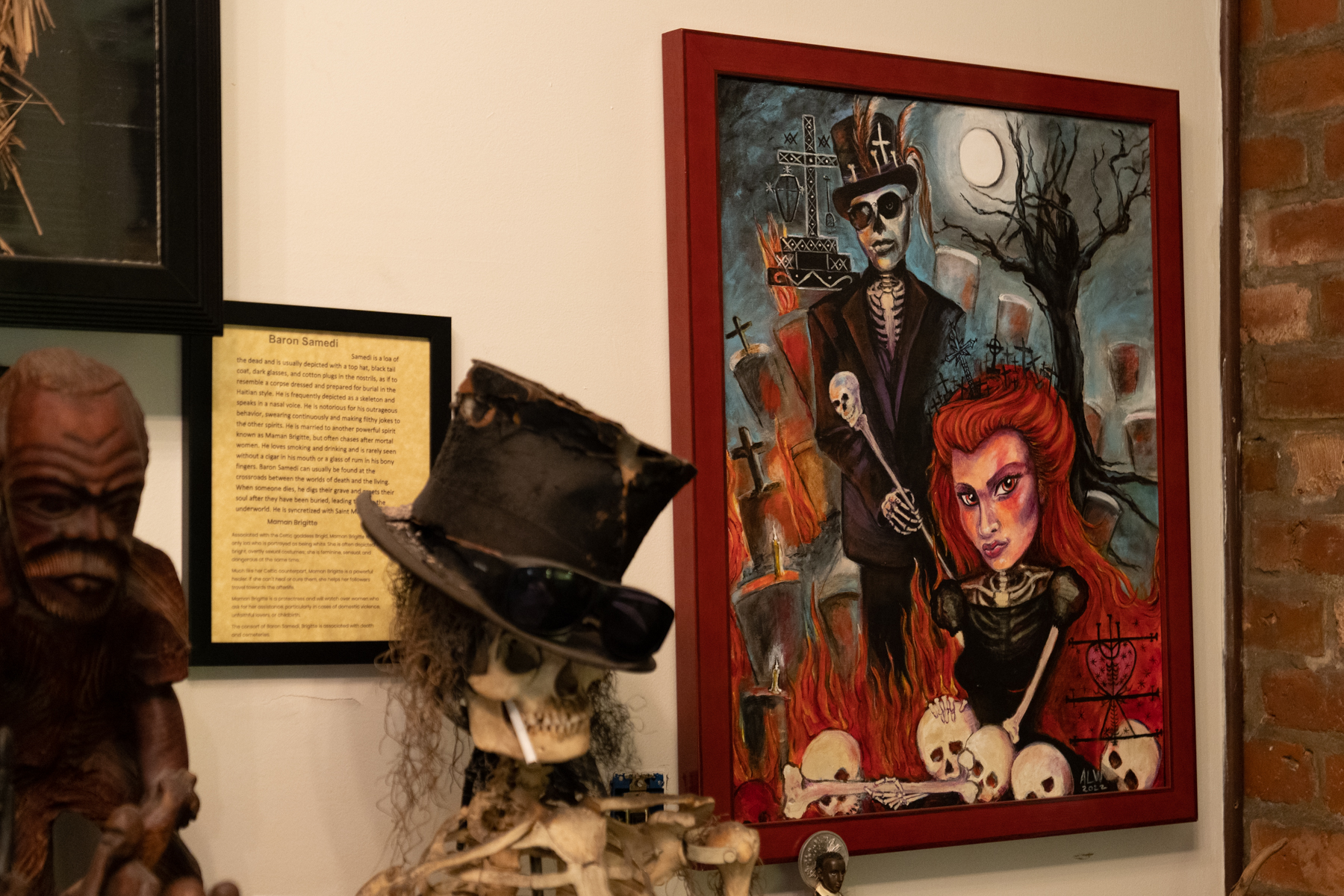 Exhibit in the New Orleans Historic Voodoo Museum.