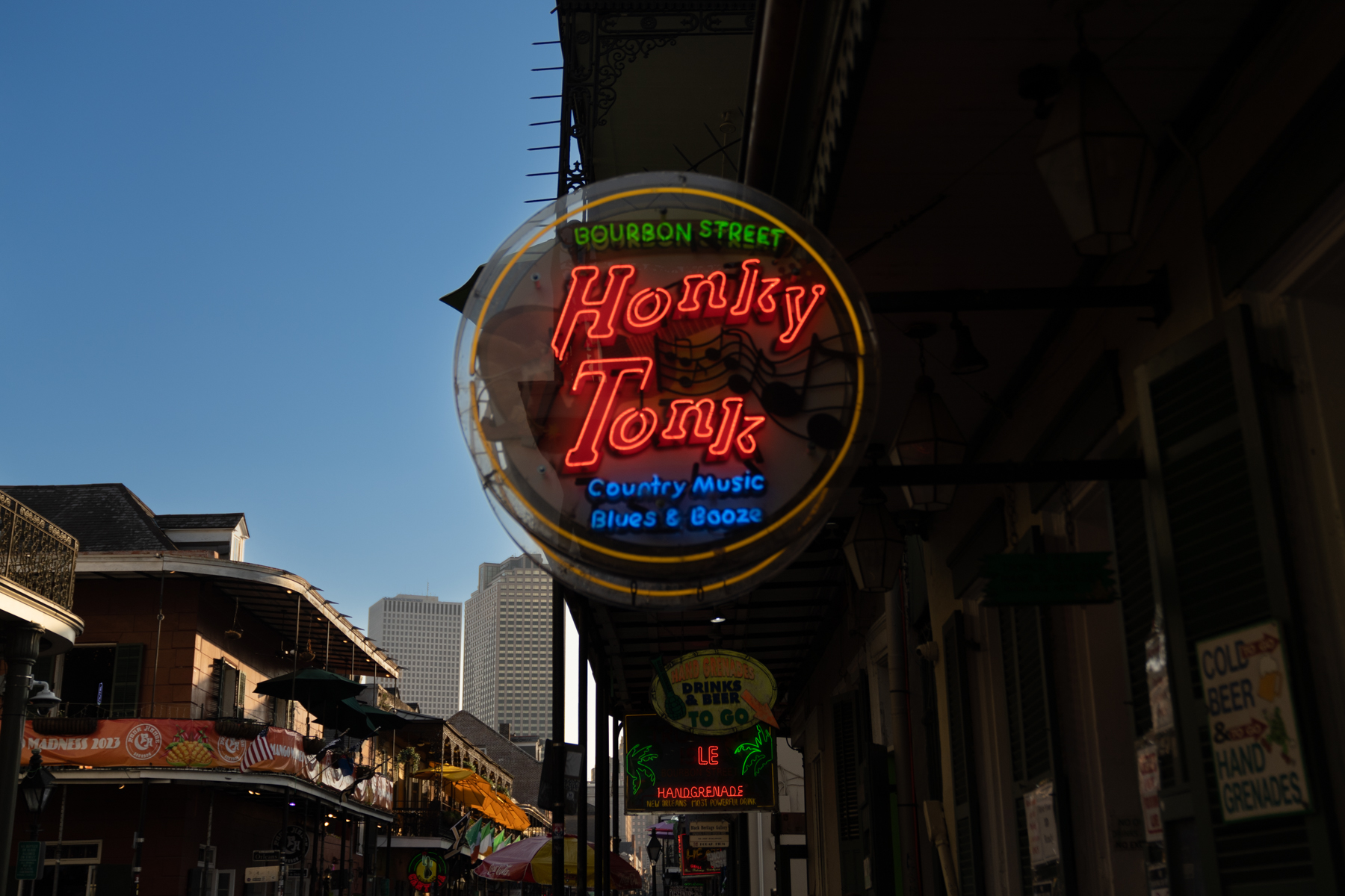 On Bourbon Street.