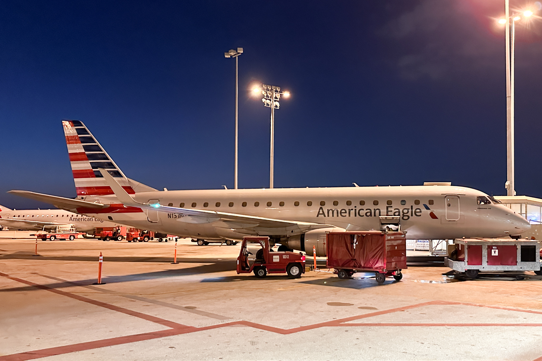 Embraer E175 (which we flew down to Miami on).