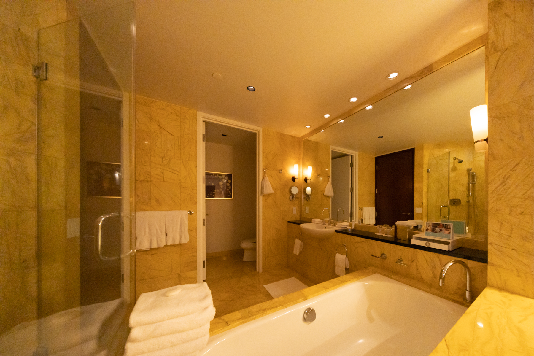 The bathroom in our hotel room.