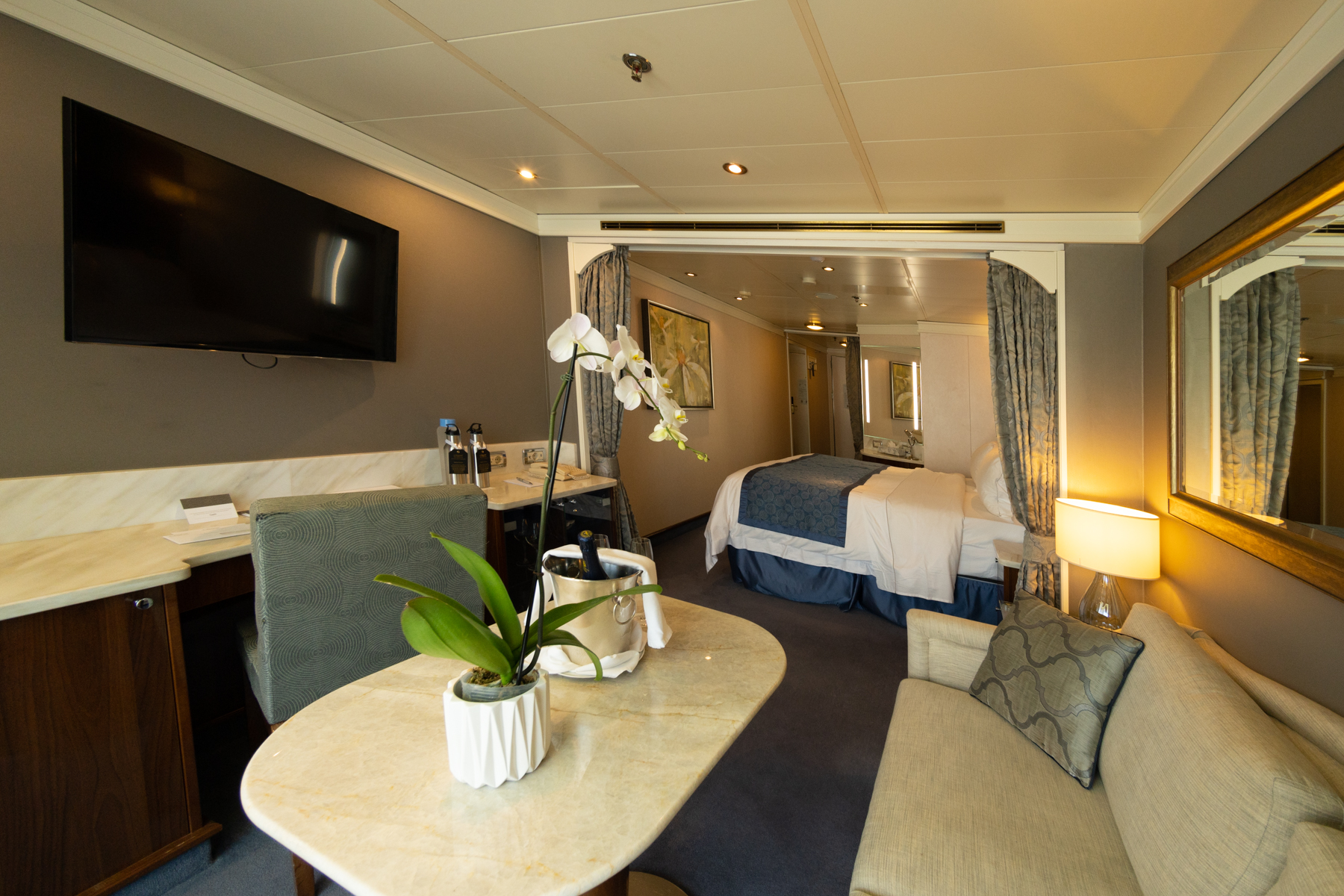 Our home on the ship for the next ten days.