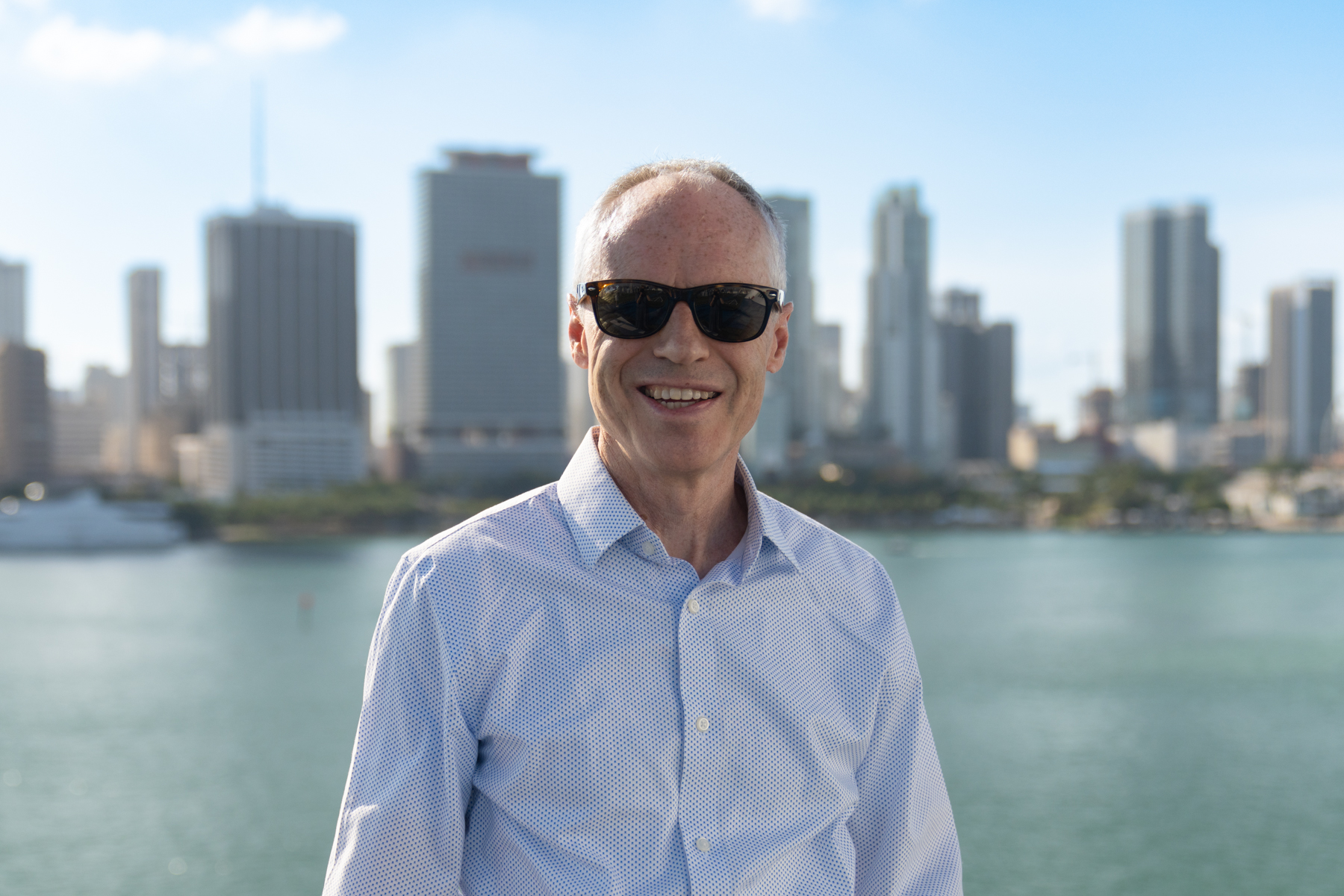 Keith on deck for departure.