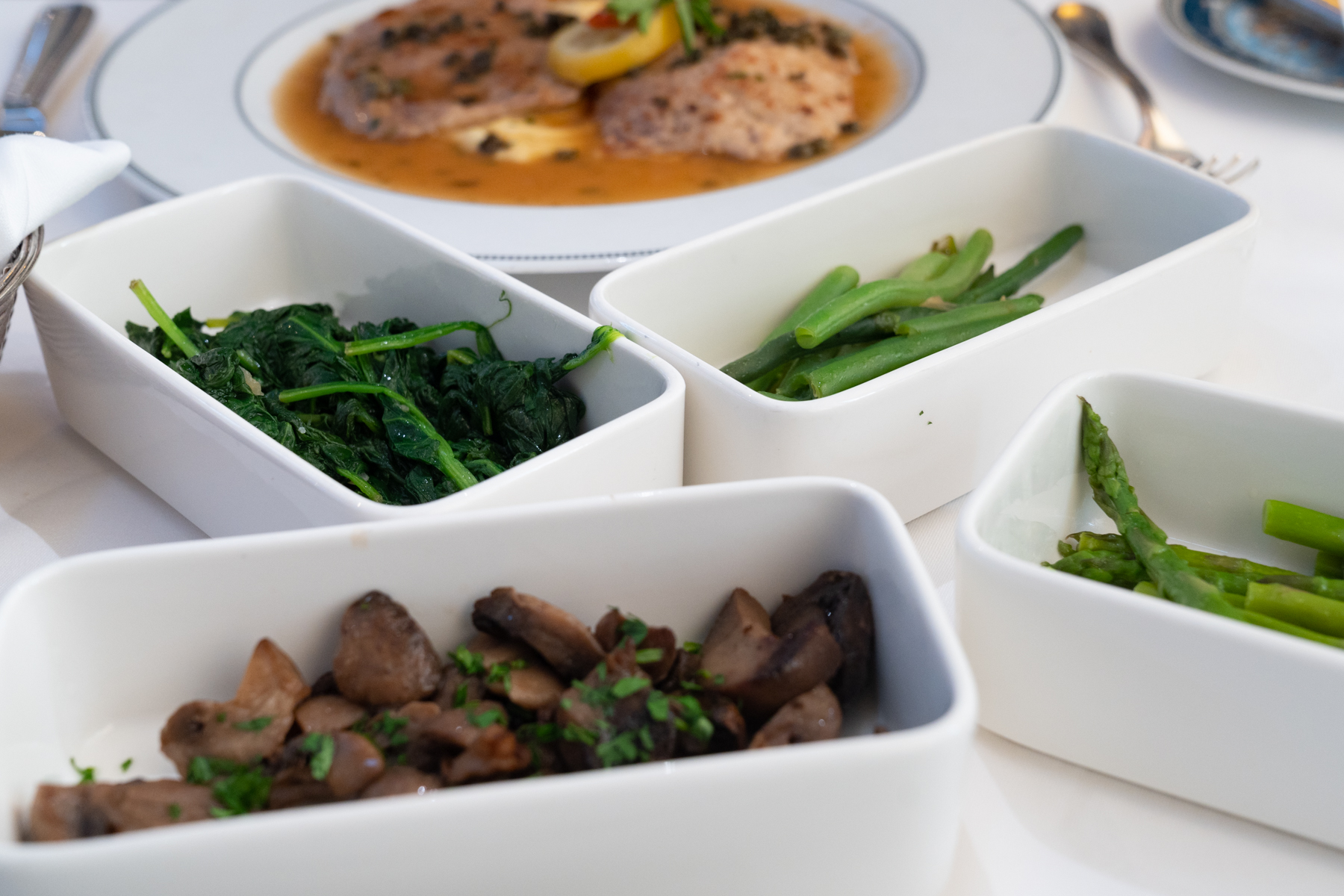 Assorted vegetables.