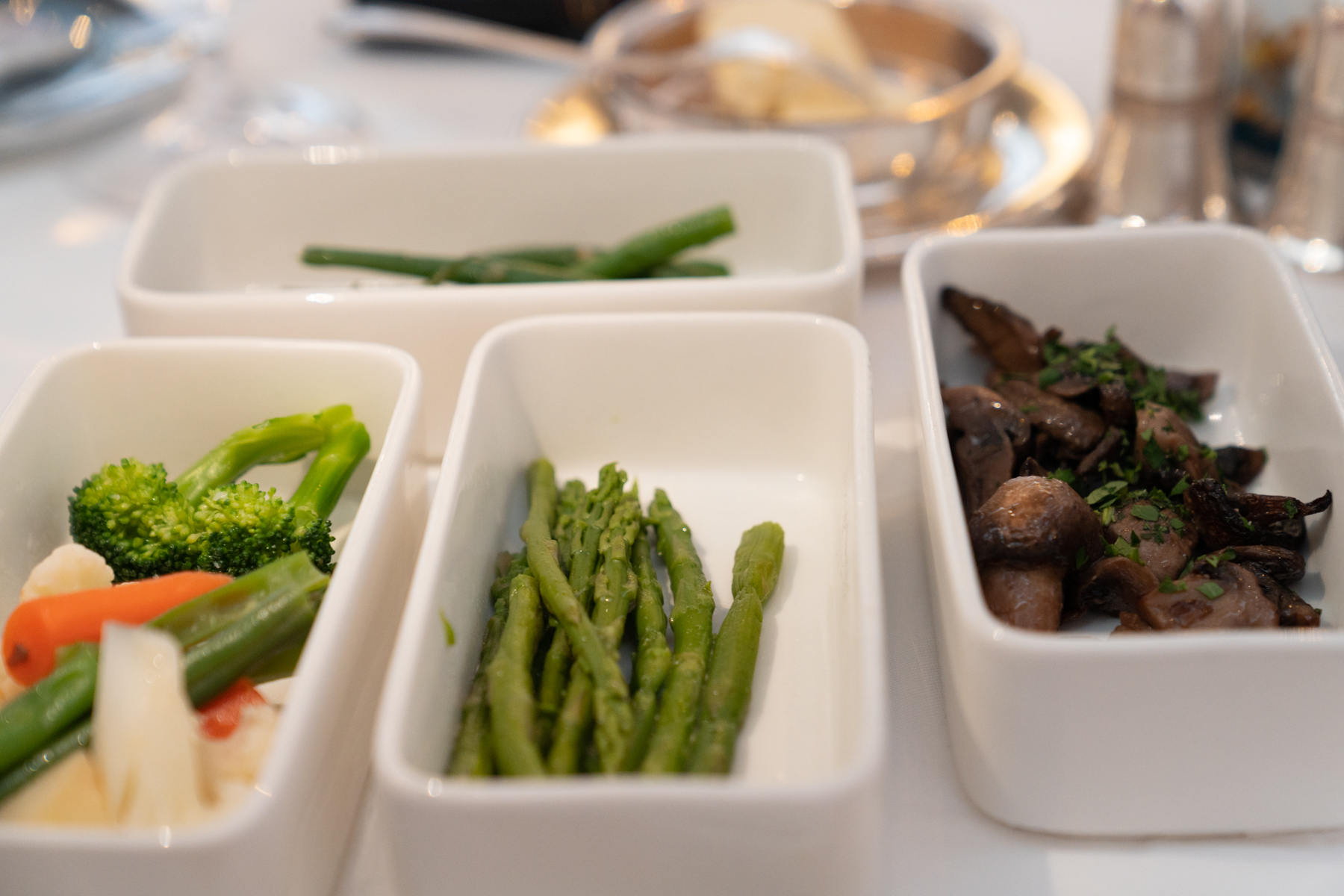 Assorted vegetables.