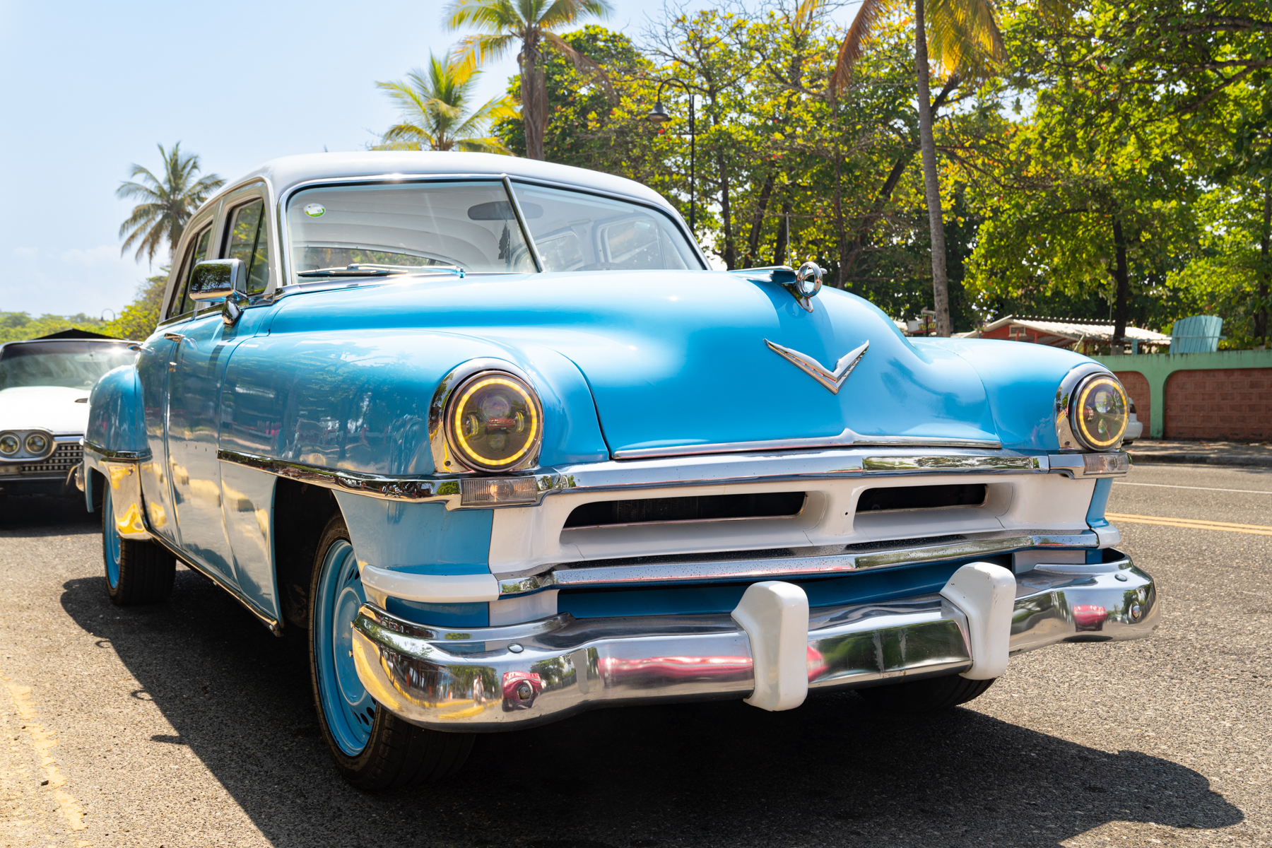 Our transport for the day, a 1952 Chrysler Saratoga Club Coupé.