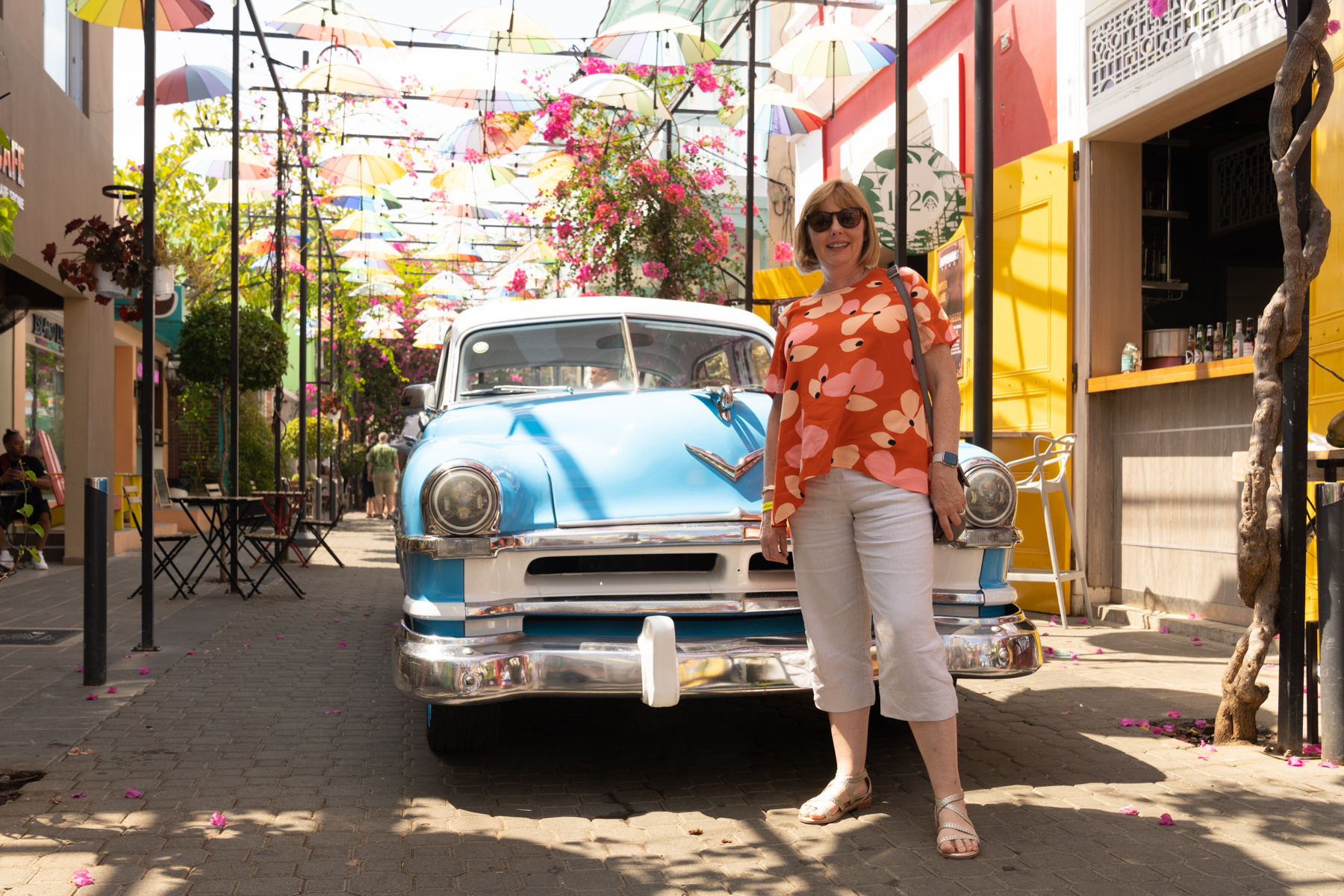 Andrea in Umbrella Street.