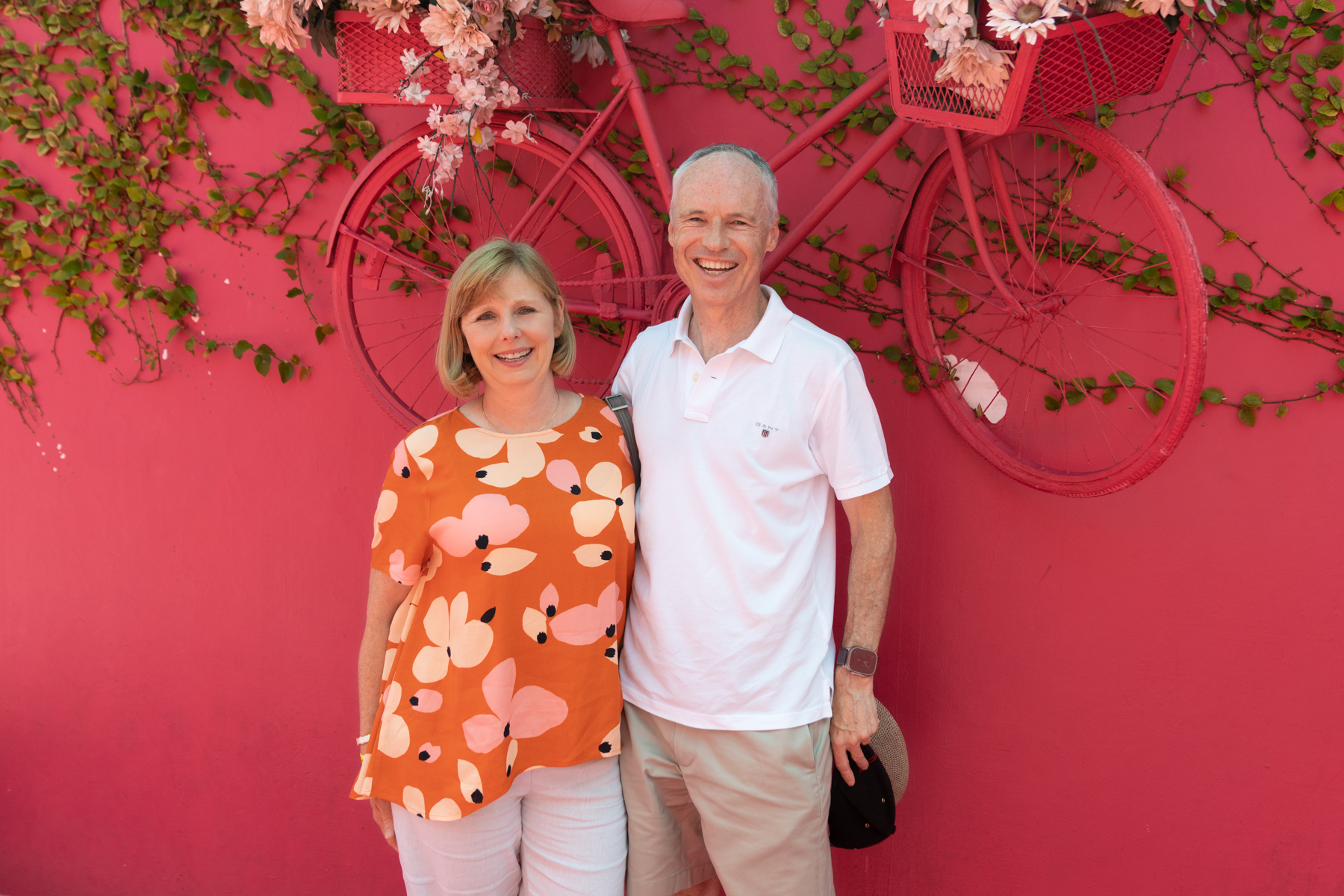 Andrea and Keith in Paseo Doña Blanca.