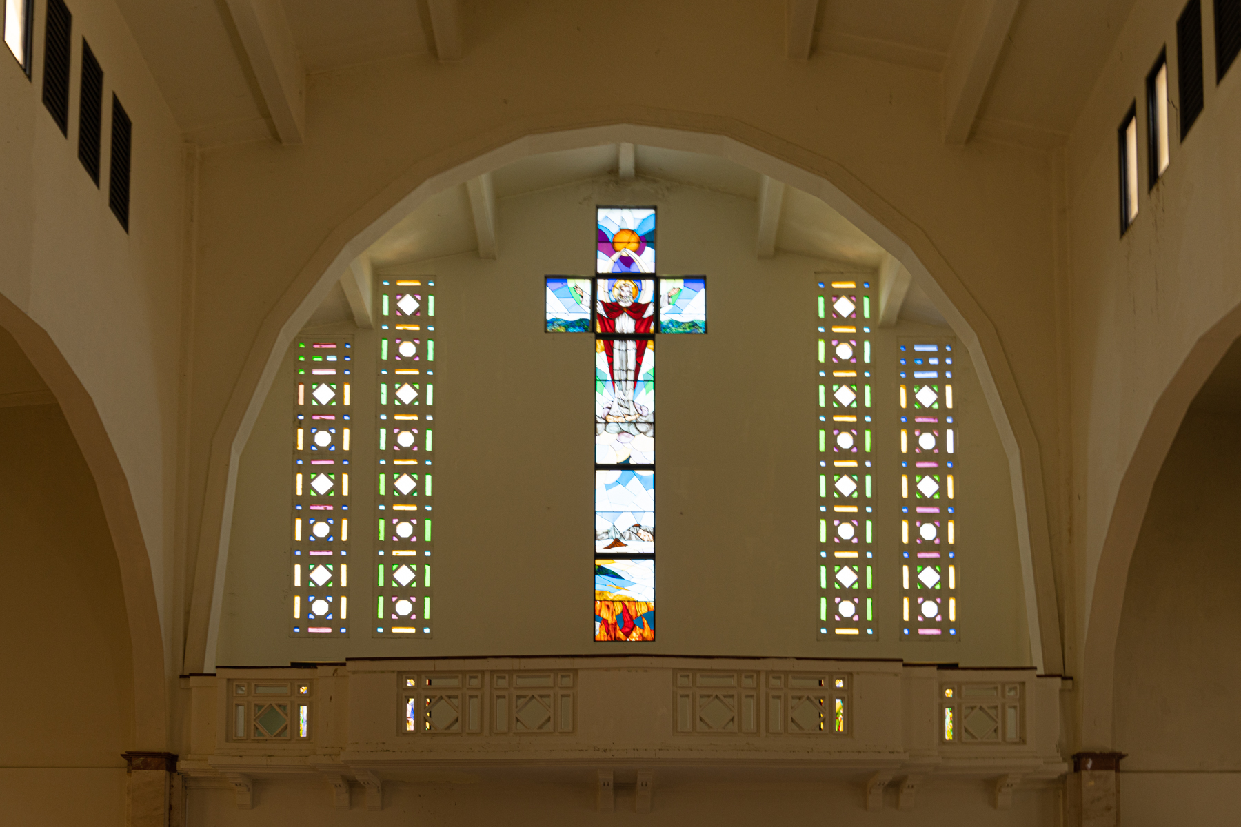 Inside San Felipe Cathedral.