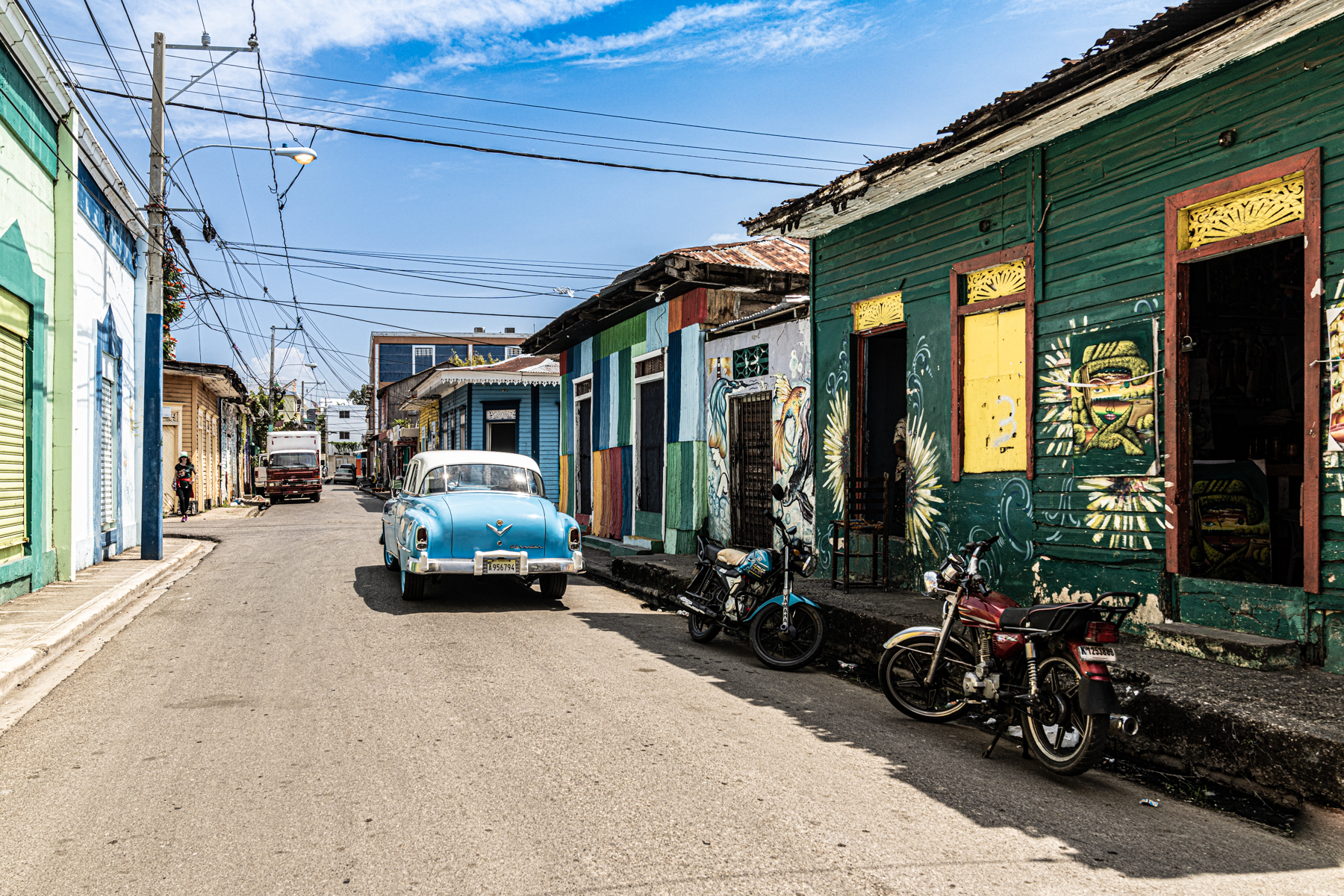 In a backstreet in Puerto Plata.