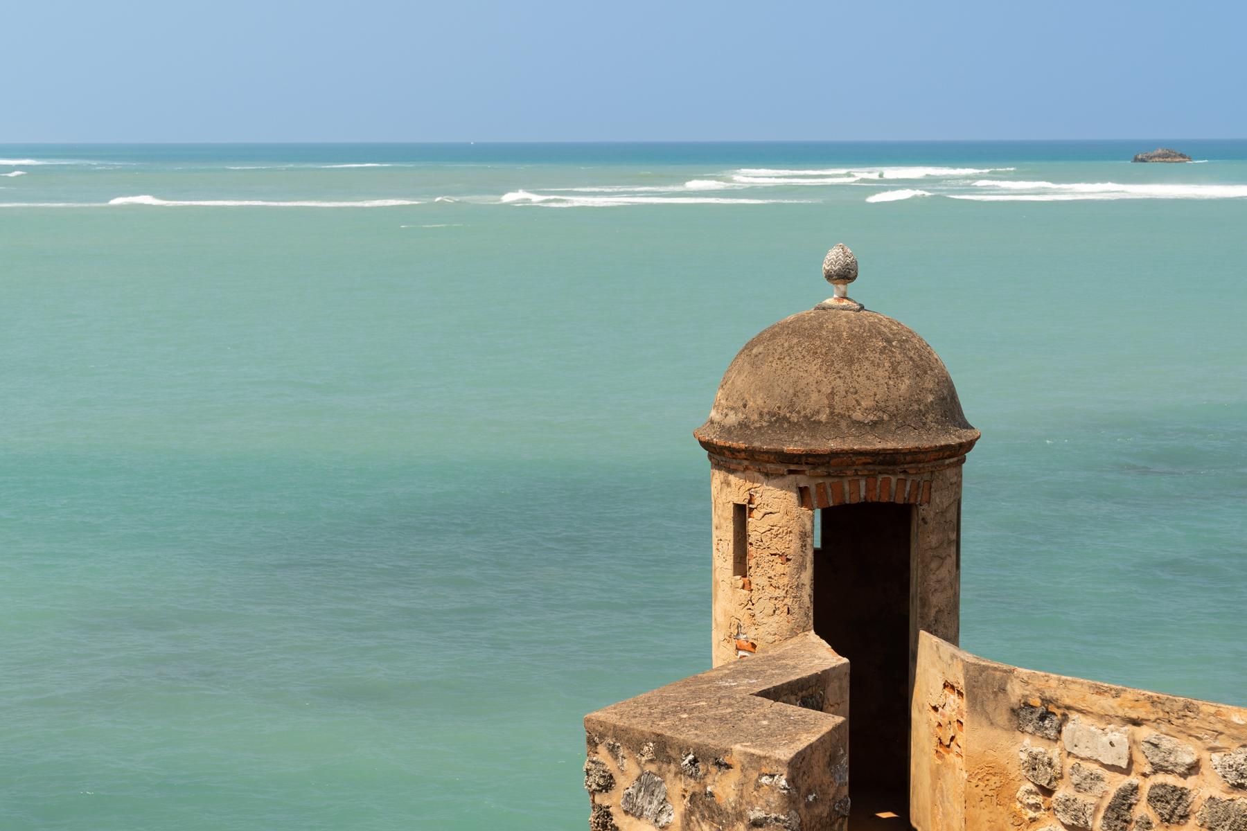 The view out to sea from Fort San Felipe.