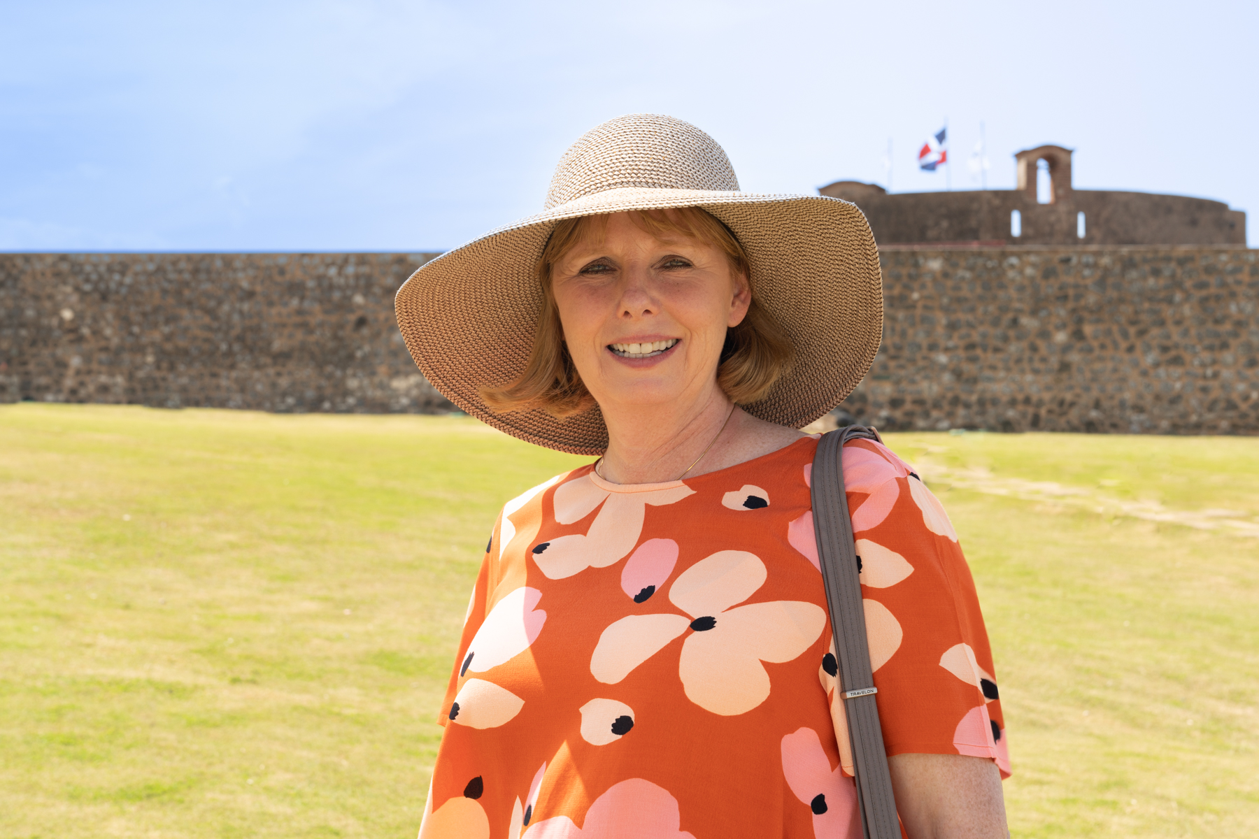 Andrea outside Fort San Felipe.