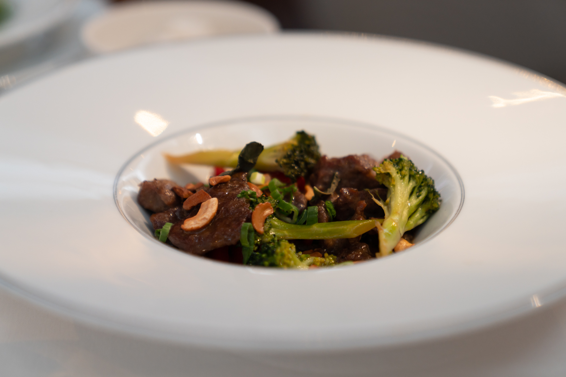Szechuan stir-fried beef and vegetables.