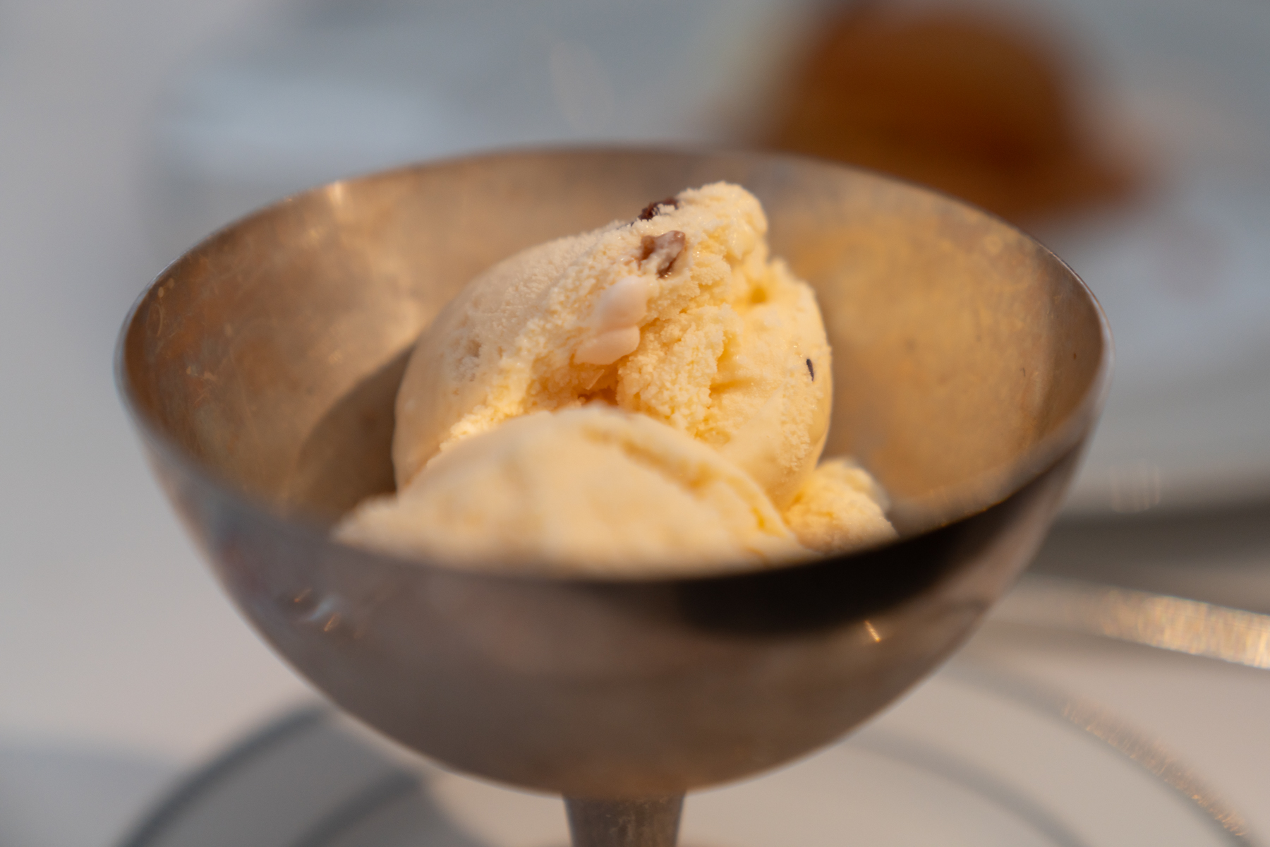Rum and raisin ice-cream.
