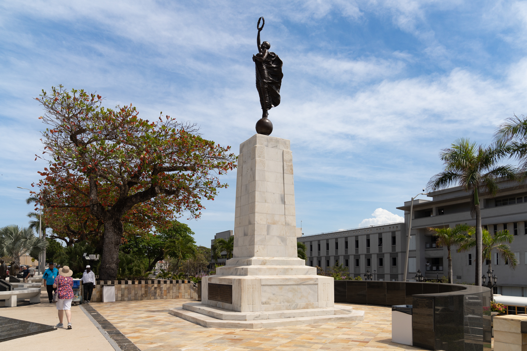 Statue in memory of those from Puerto Rico who died in World War I.