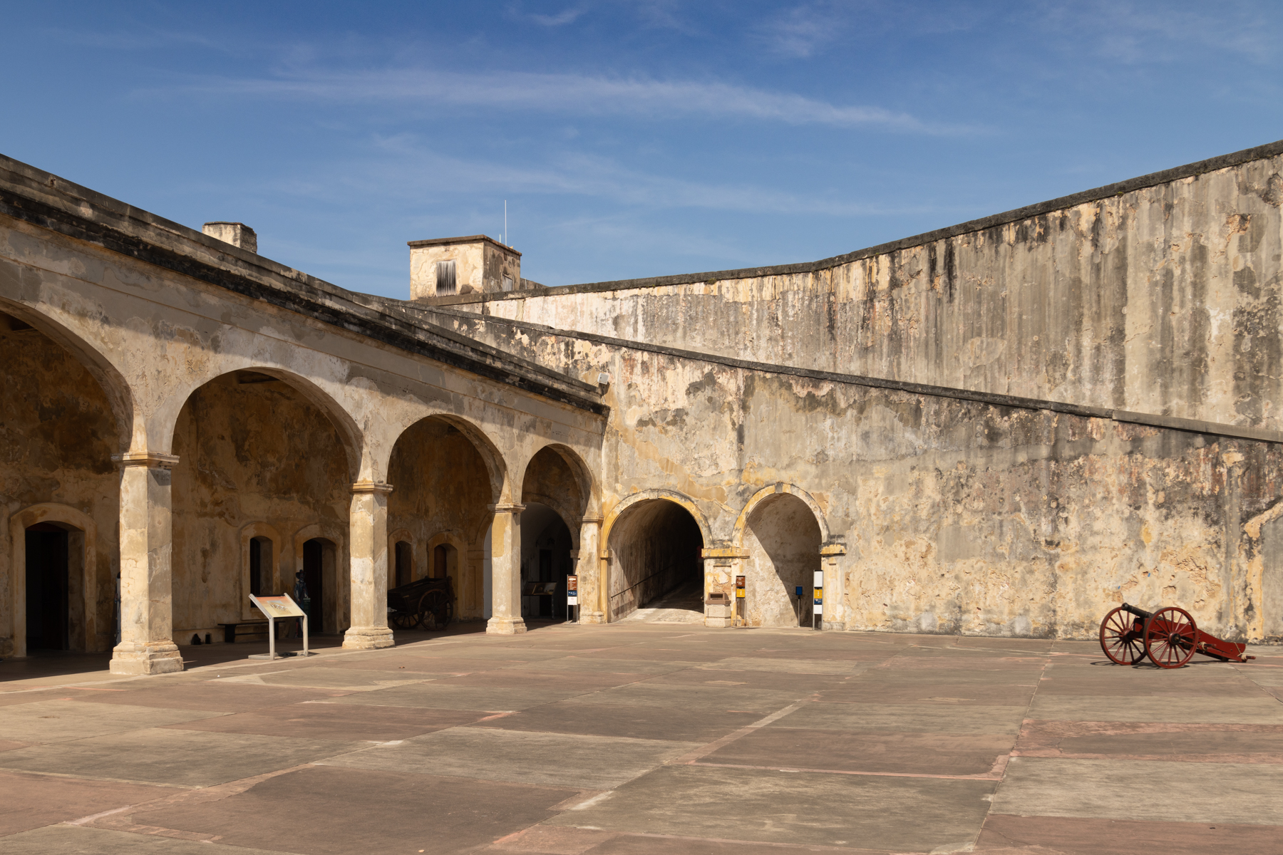 Inside Castillo San Cristóbal.
