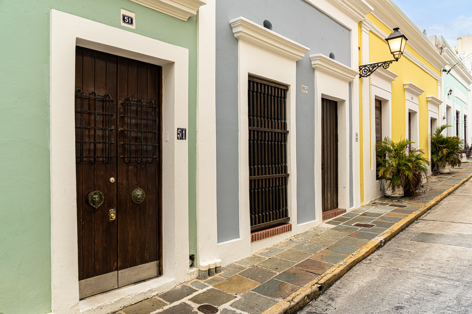 Houses in the old town of San Juan.