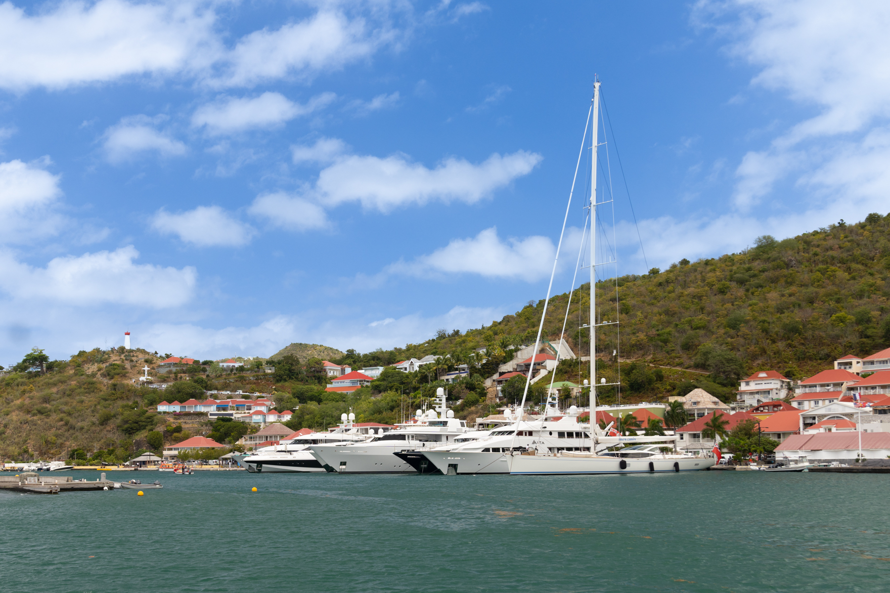 The marina in Gustavia.