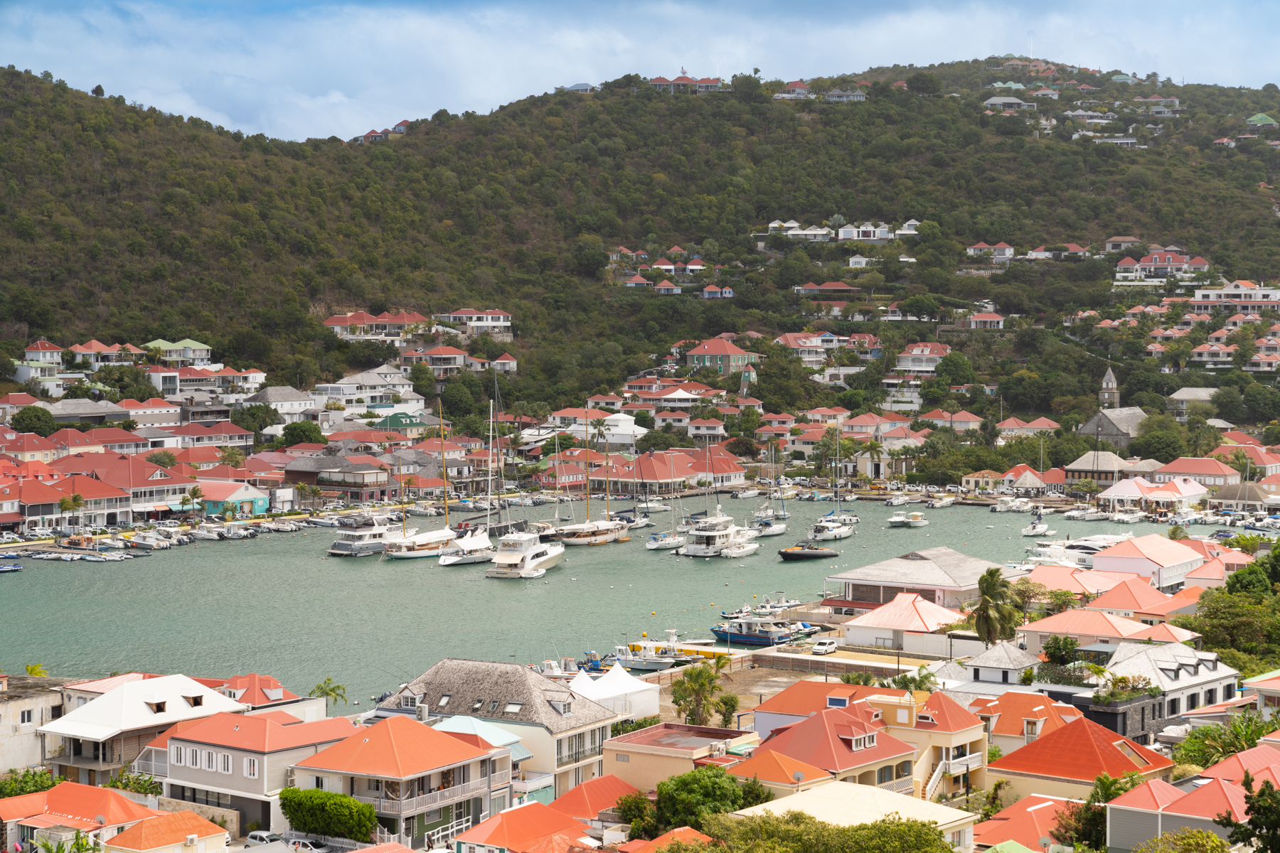 Looking back to the marina from Fort Oscar.