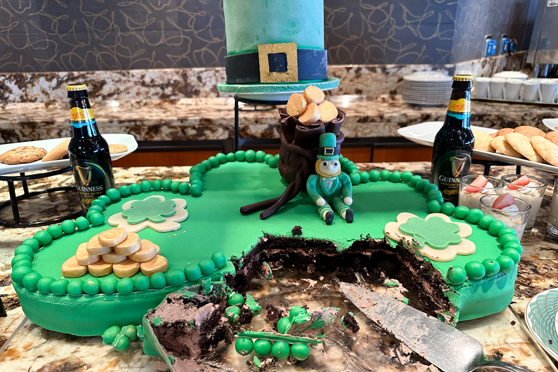 St. Patrick's Day cake.