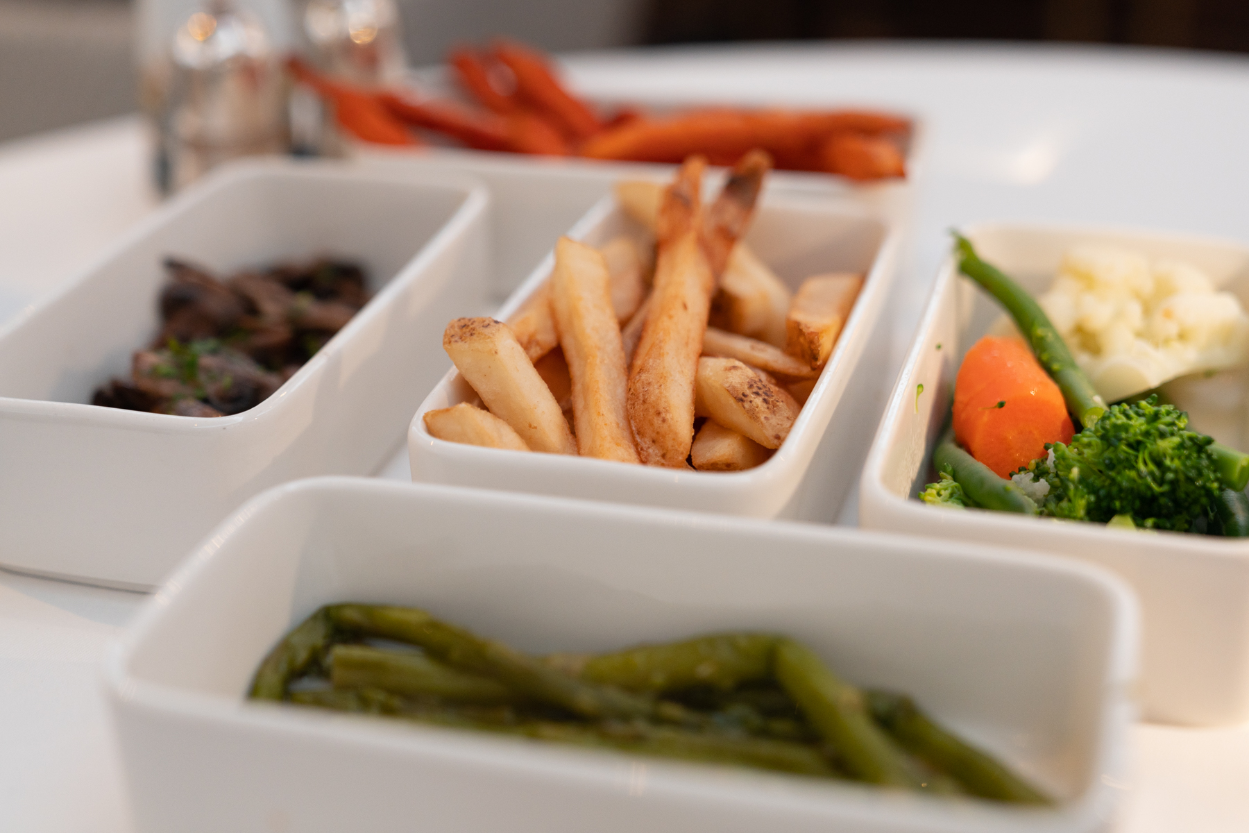 Assorted vegetables.