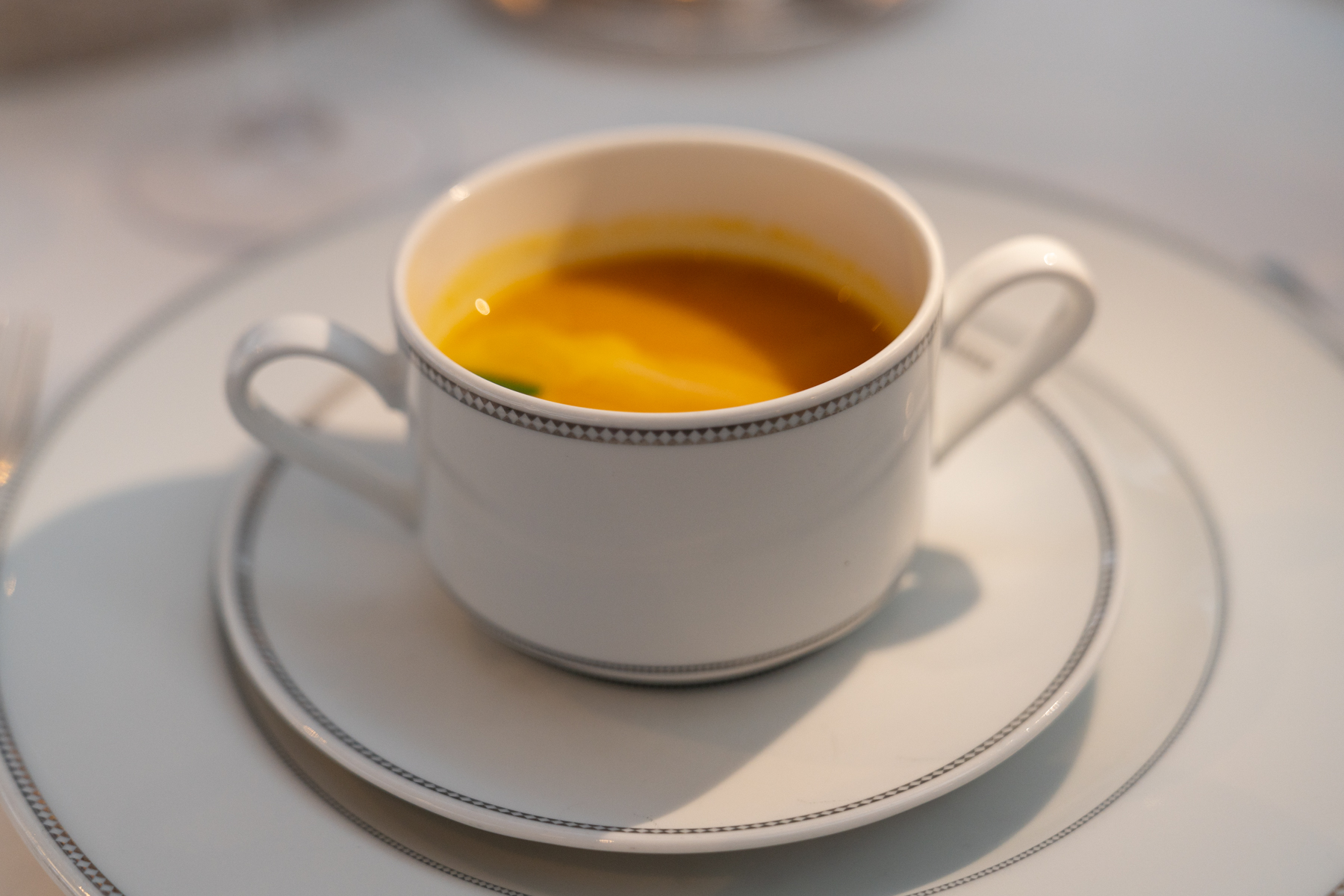 Roasted butternut squash and coconut soup.