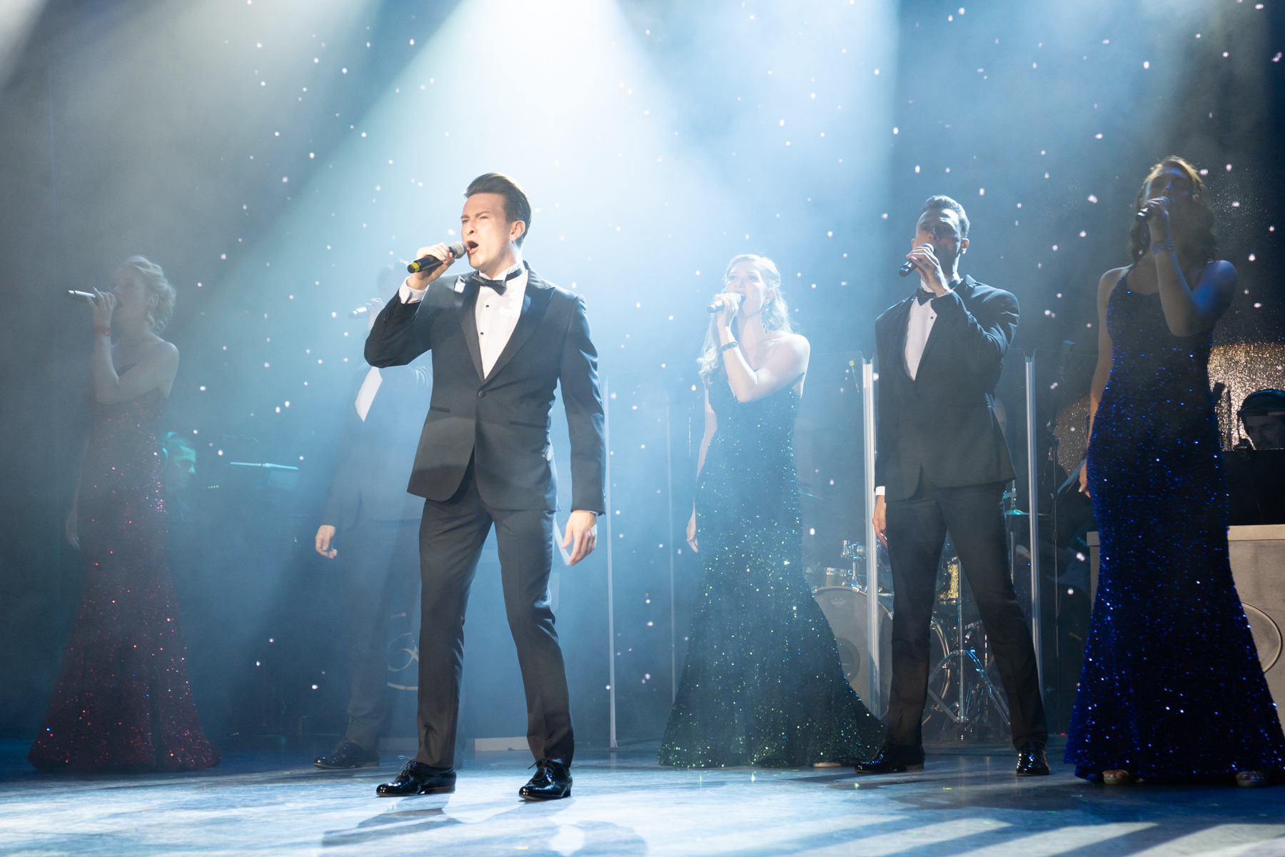 Broadway hits in the theatre.