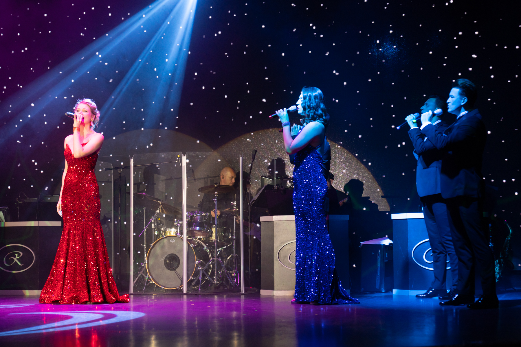 Broadway hits in the theatre.