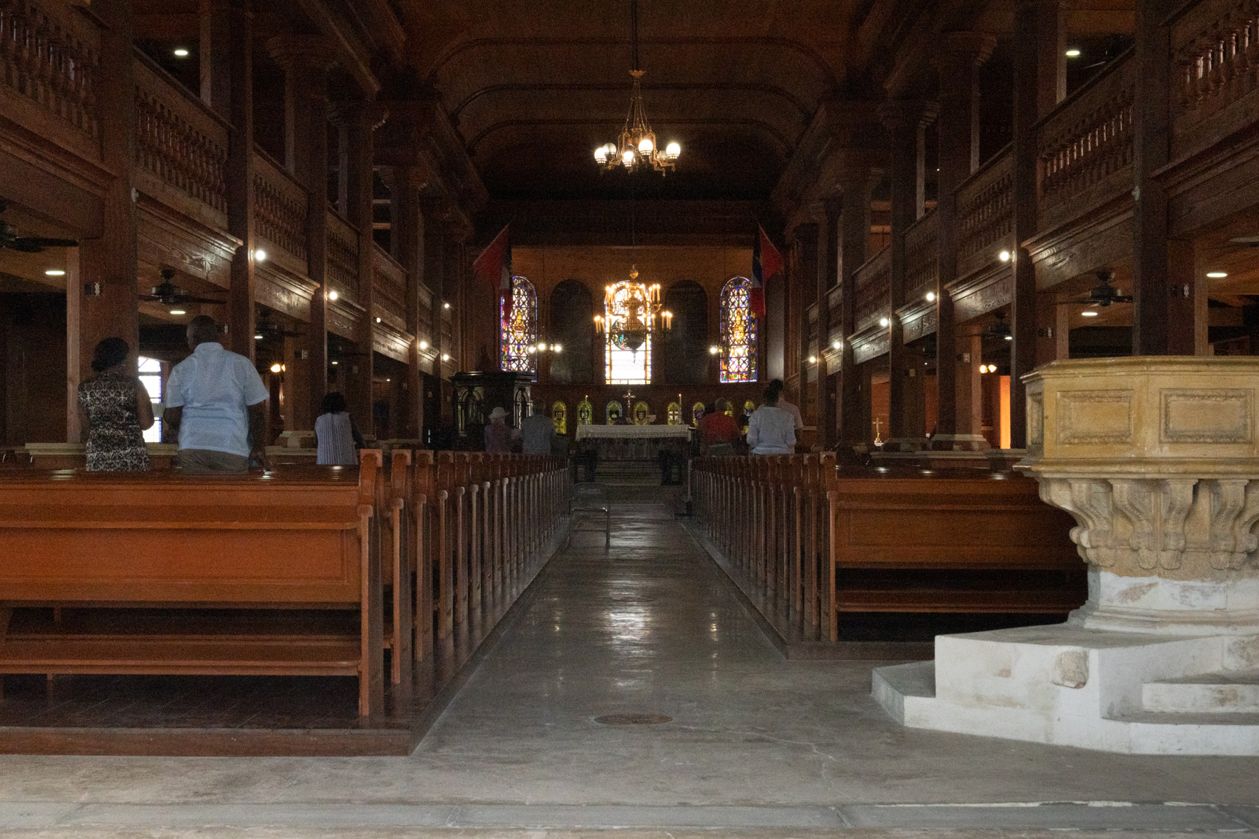 Inside St. John's Cathedral.