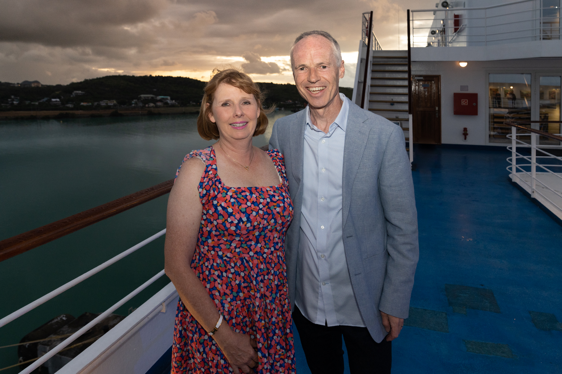 Andrea and Keith on the way to dinner.