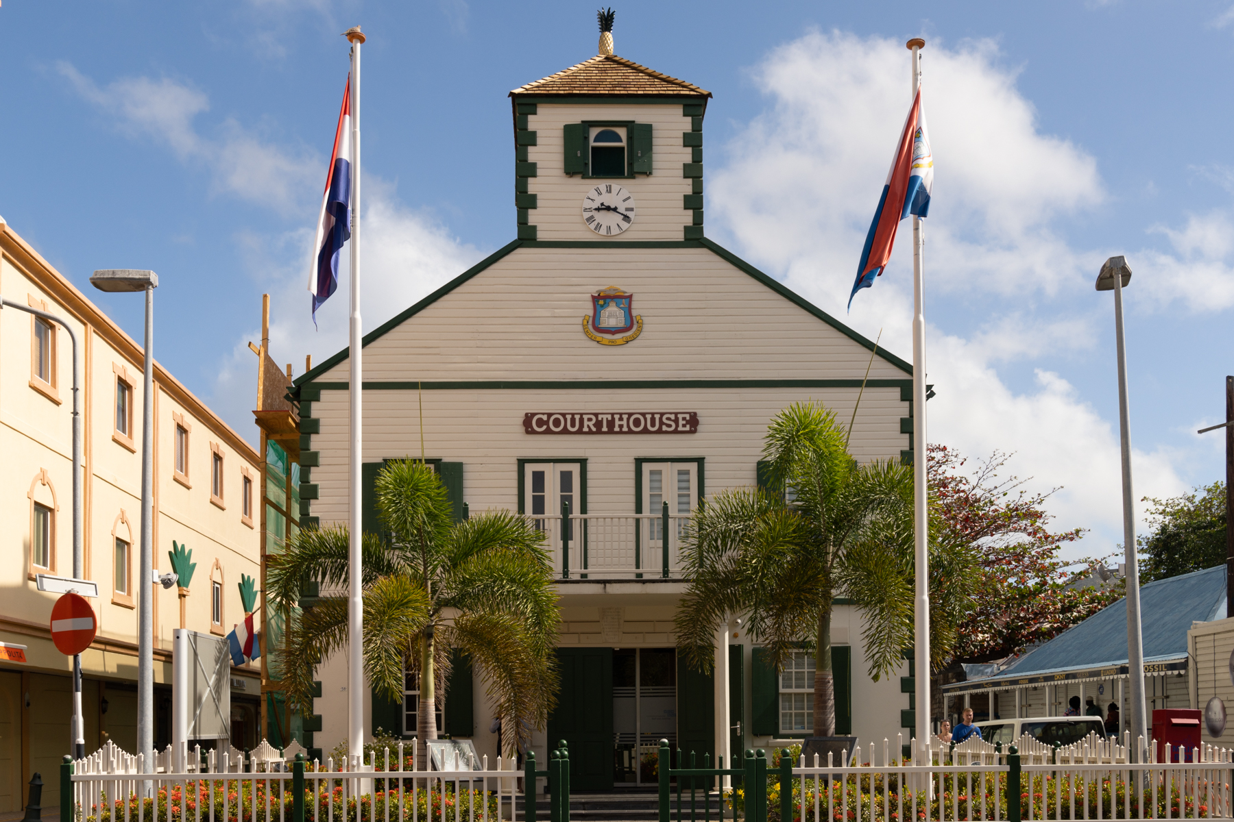 The courthouse in Philipsburg.