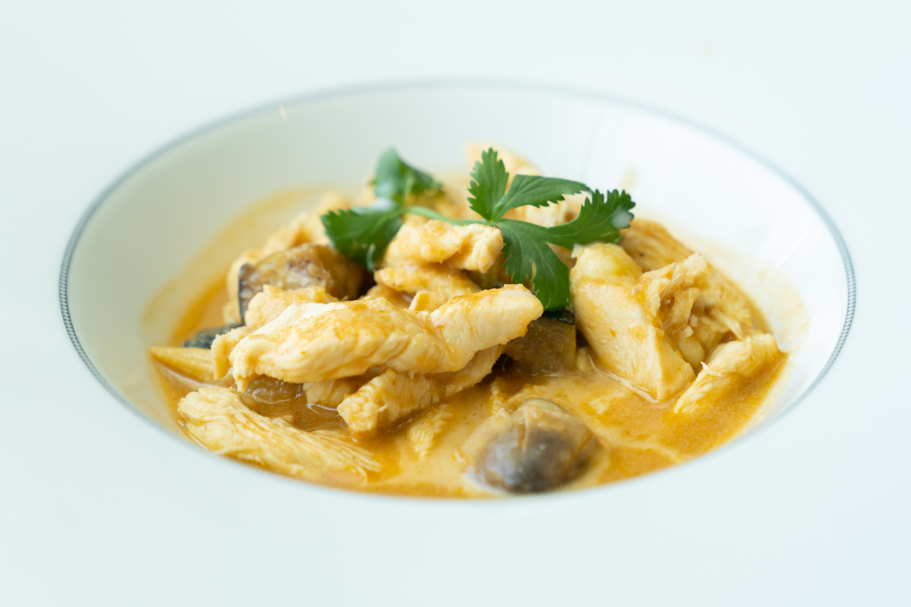 Thai red chicken curry.