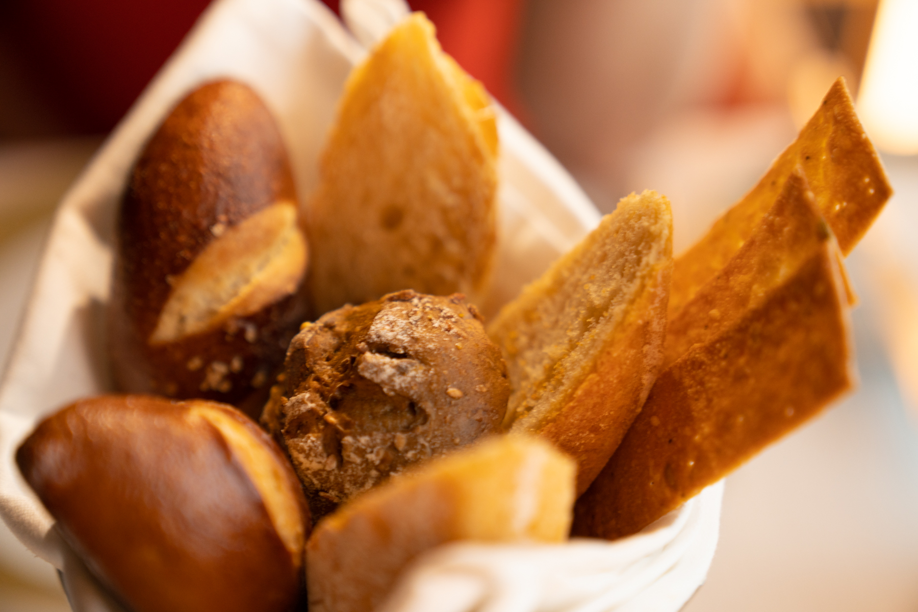 Freshly baked bread.