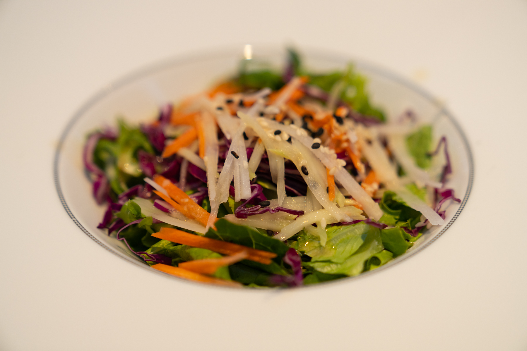 Daikon, carrot, and broccoli salad.