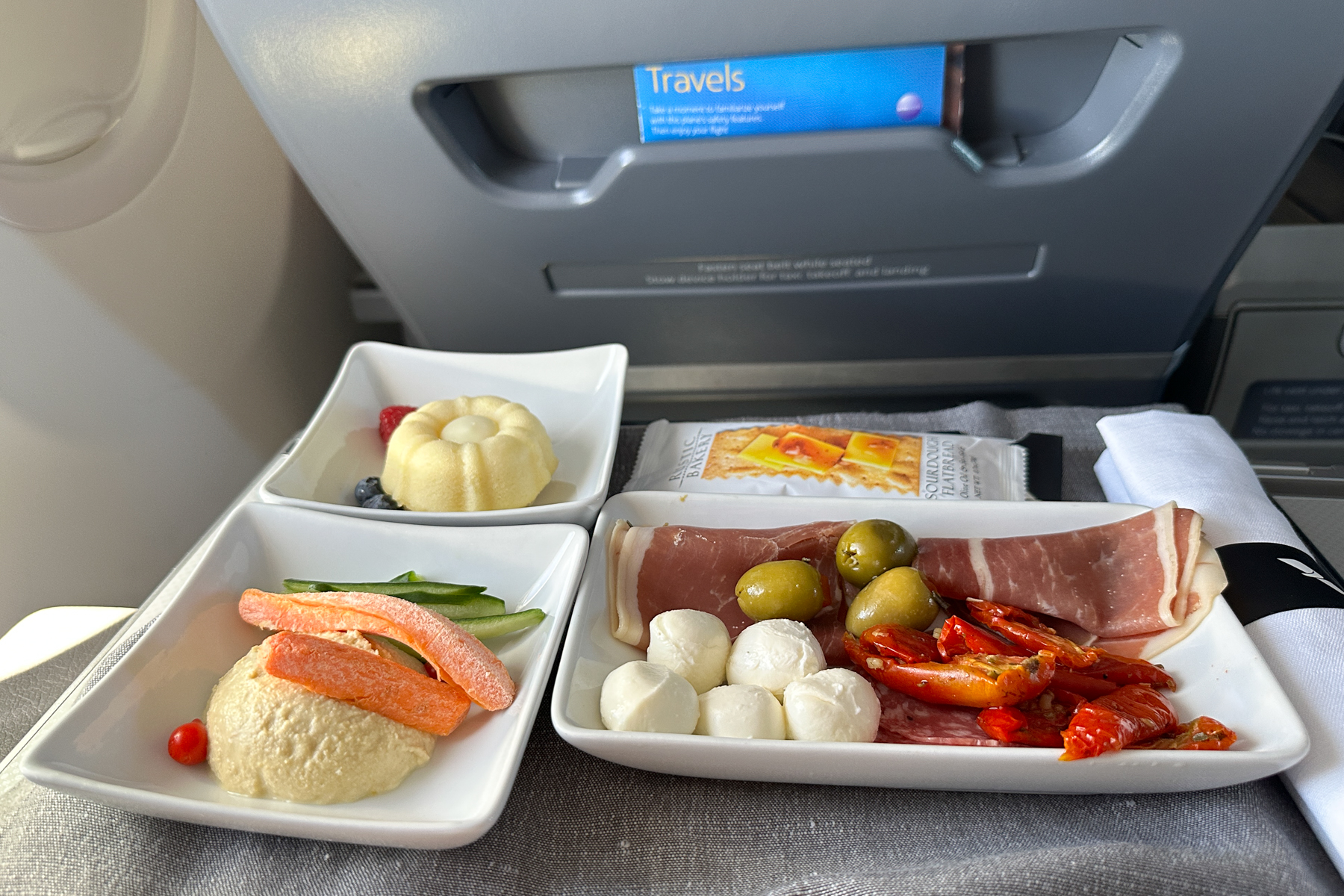 Lunch on the flight.