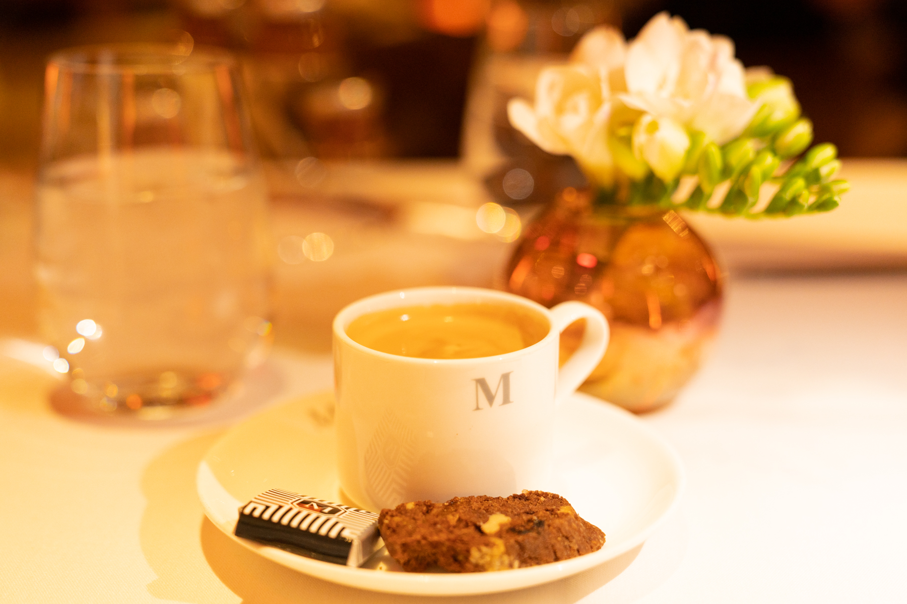 Espresso and biscotti.