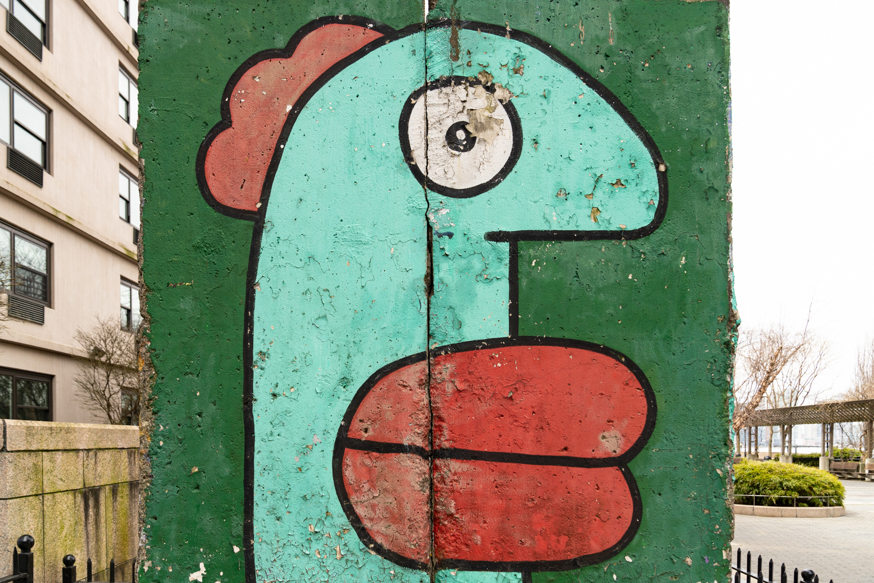 Berlin Wall remnant.