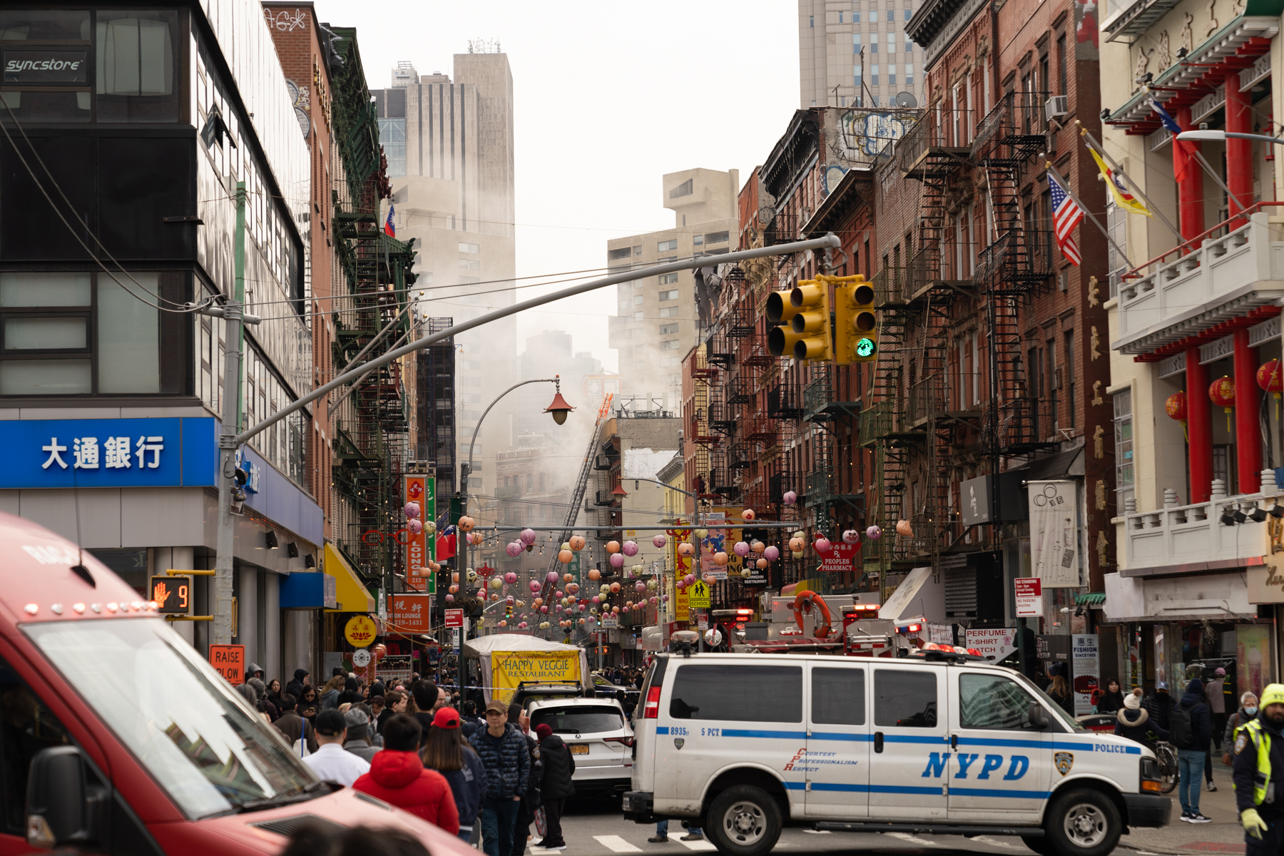 Fire on Mott Street.