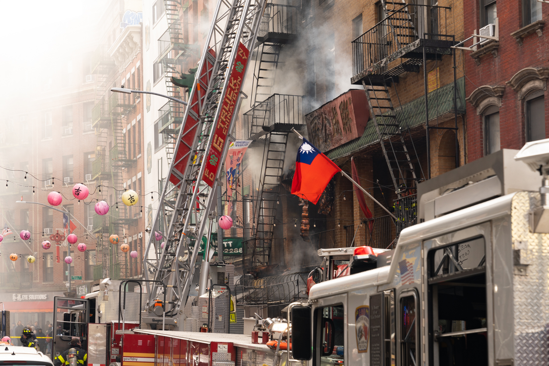 Fire on Mott Street.